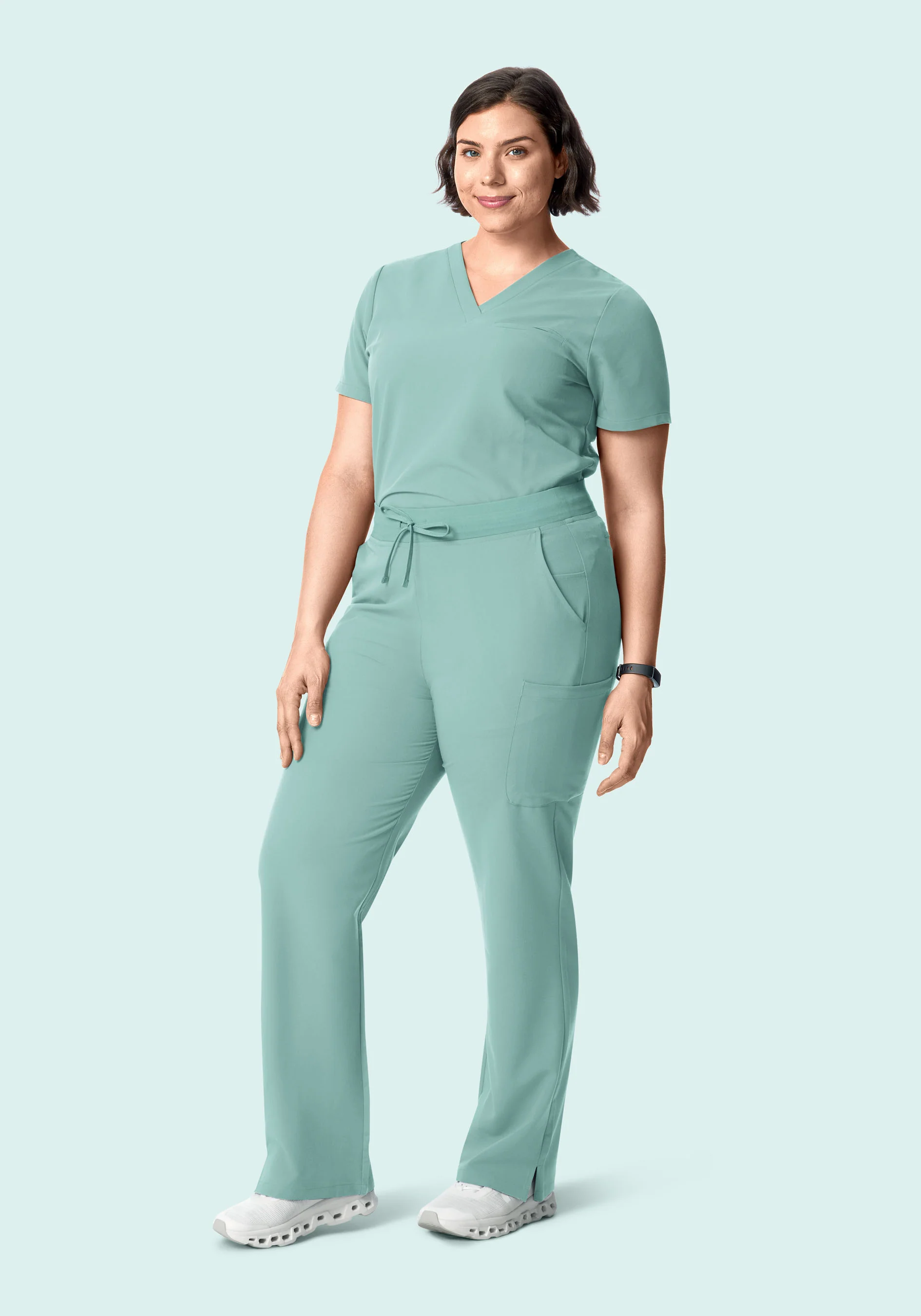 11 Pocket High Waisted Cargos Tourmaline - Image 4