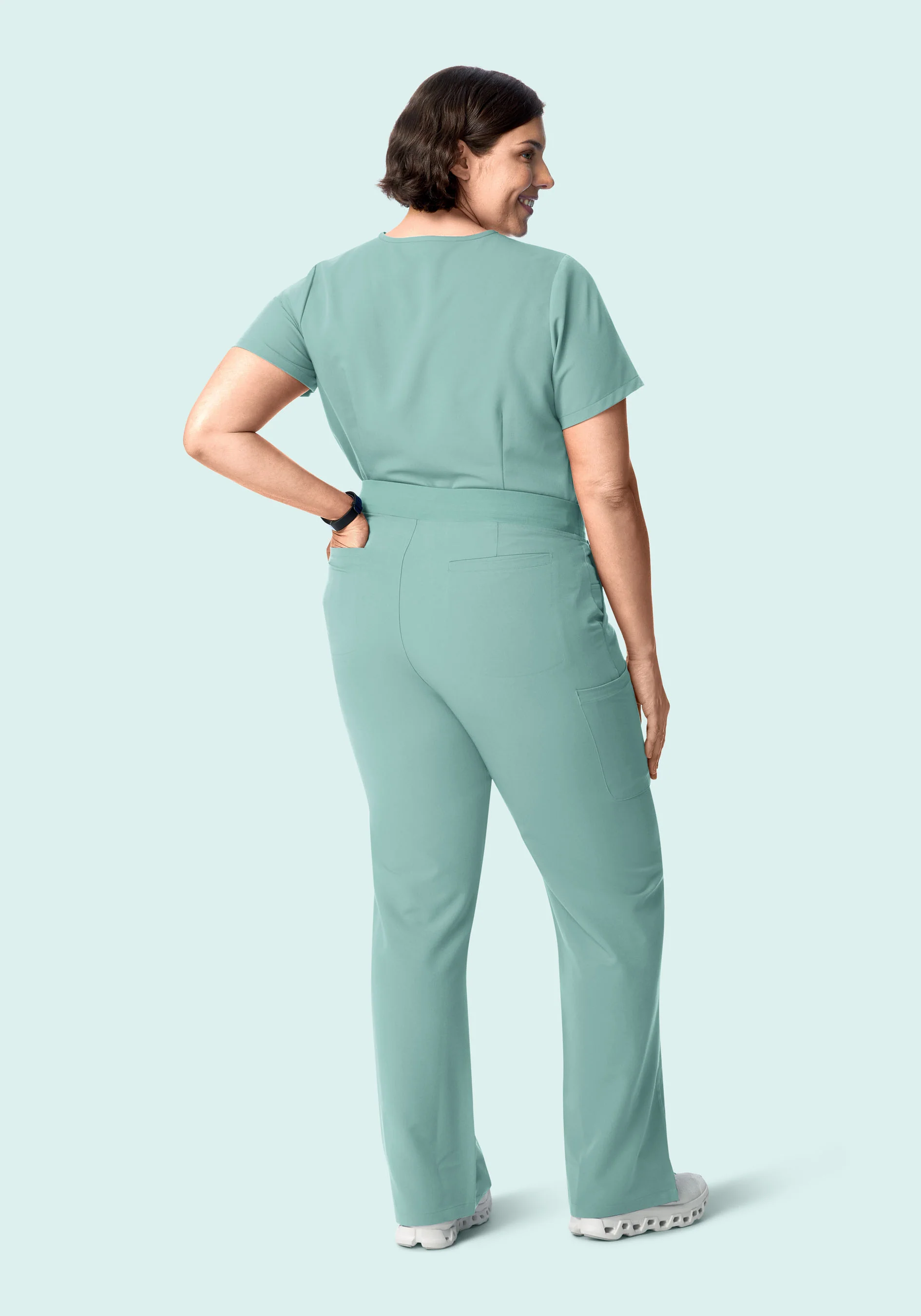 11 Pocket High Waisted Cargos Tourmaline - Image 5