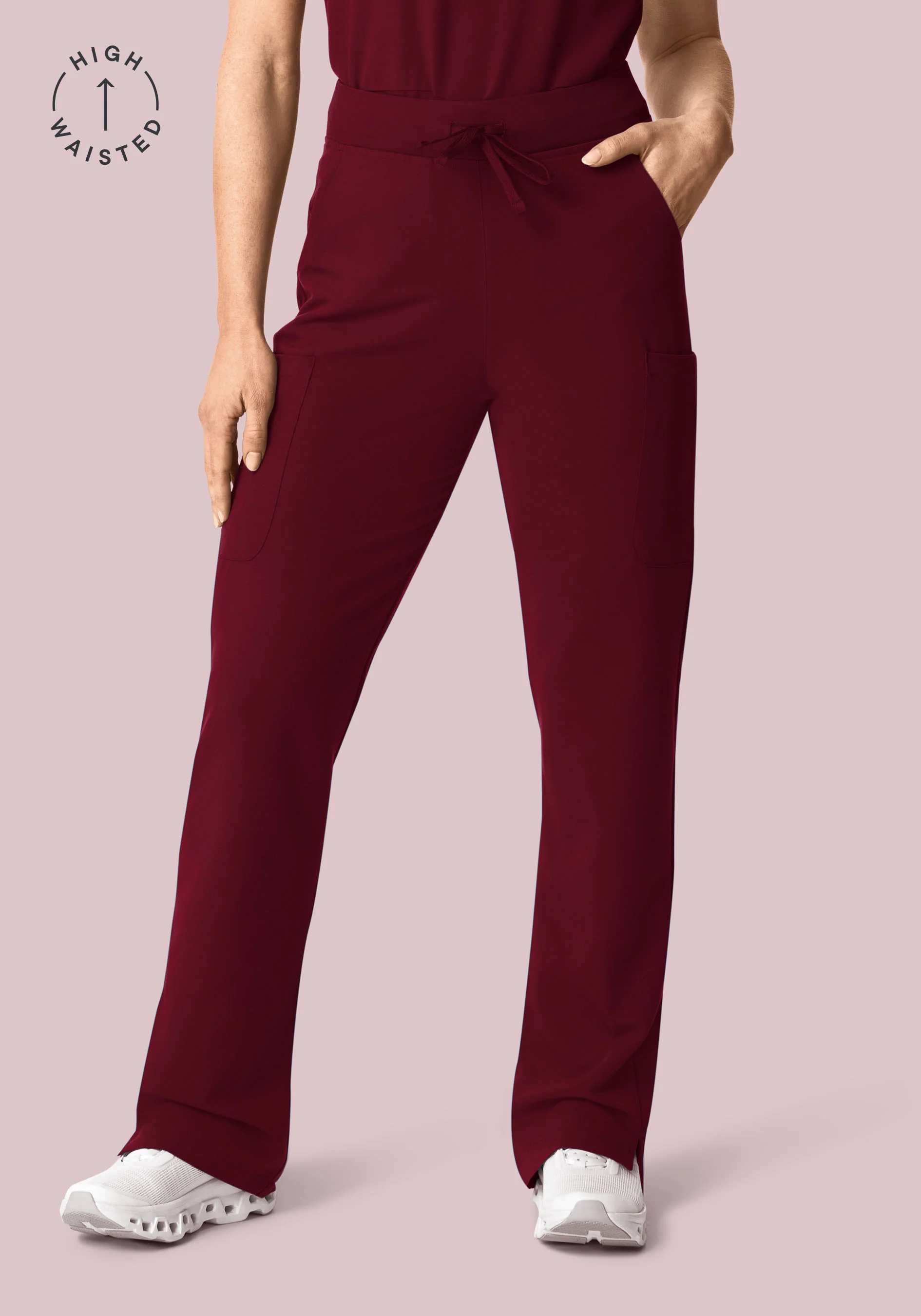 11 Pocket High Waisted Cargos Wine