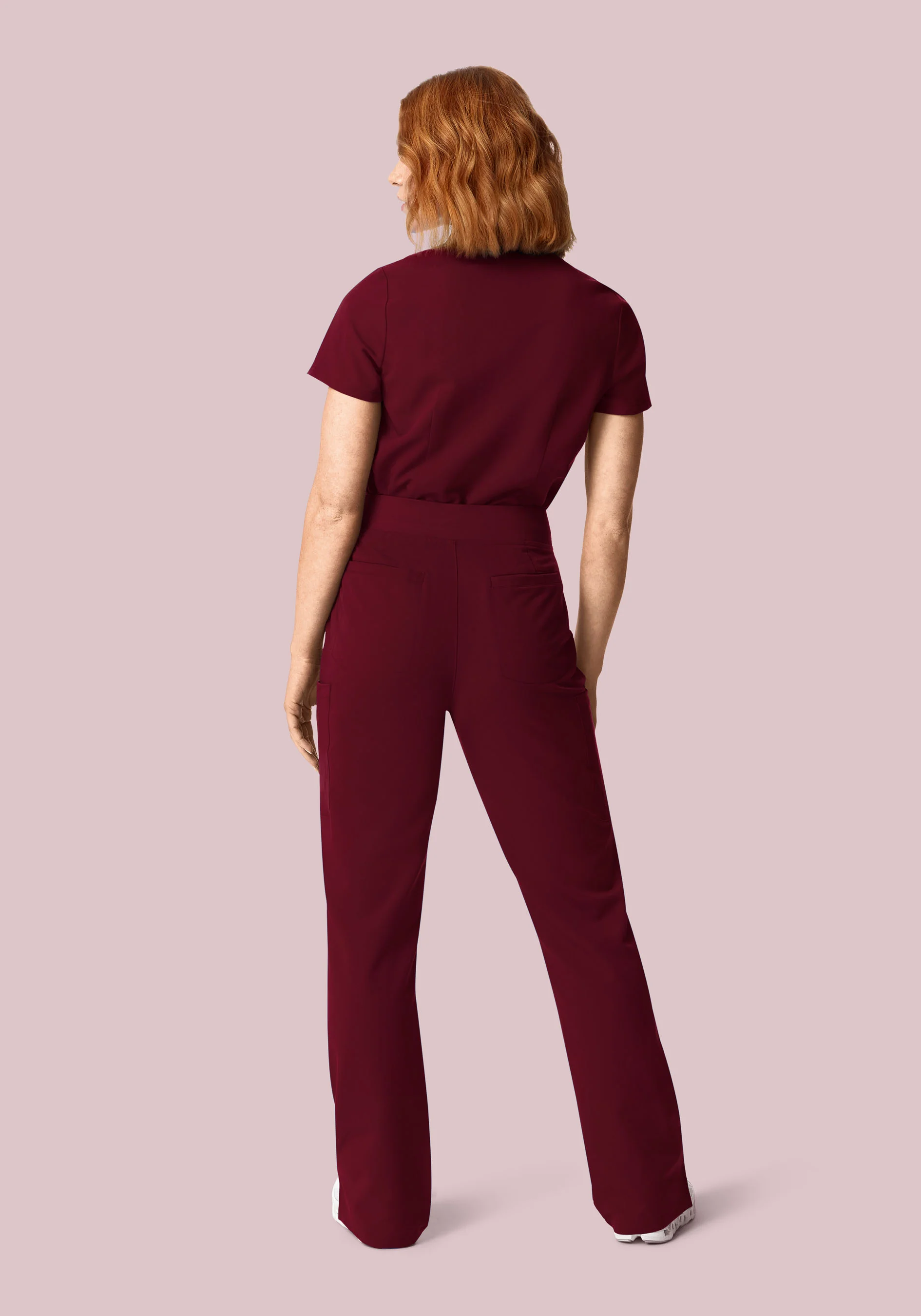 11 Pocket High Waisted Cargos Wine - Image 4