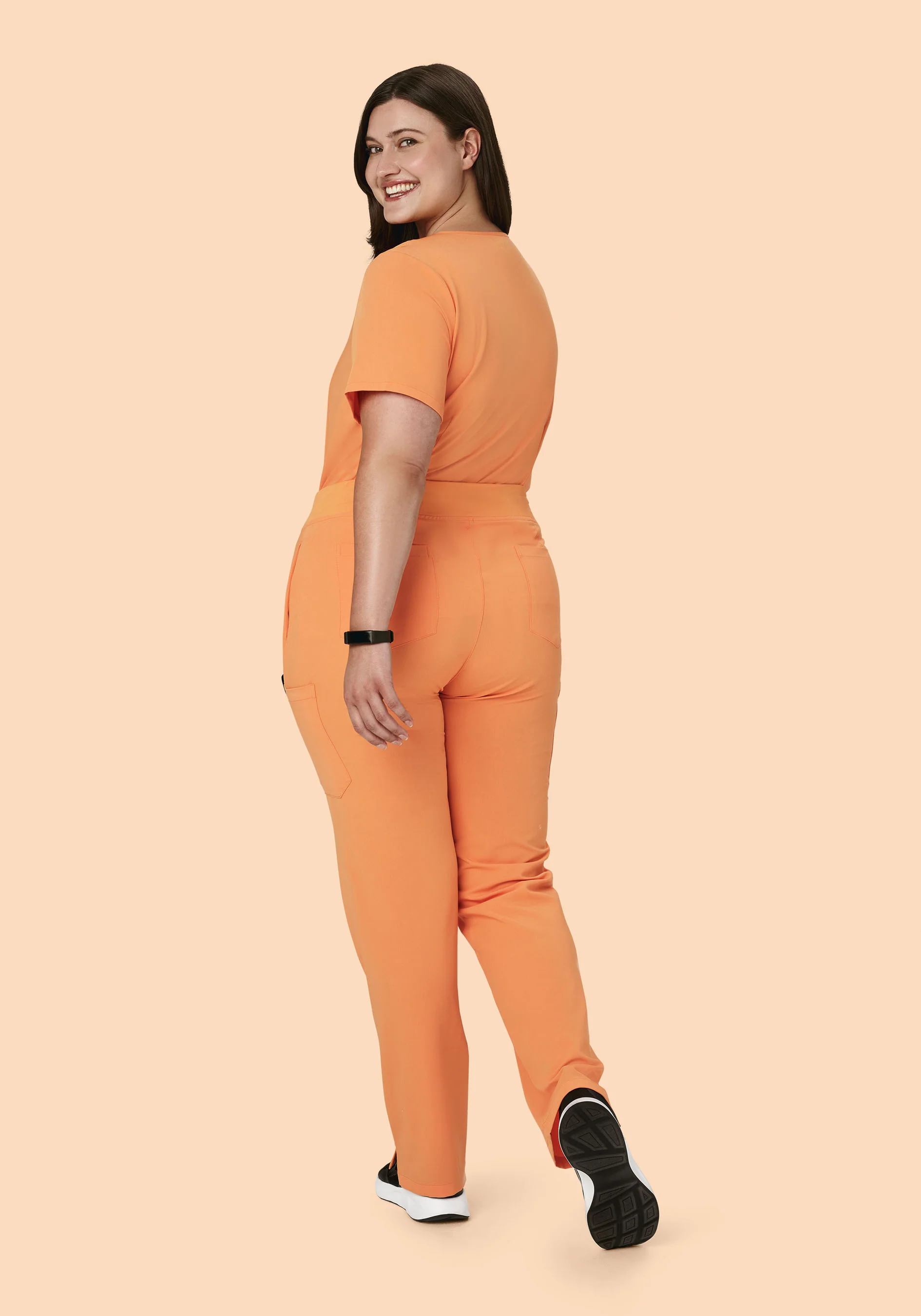 5 Pocket Notch Neck Top Cantaloupe - Image 9