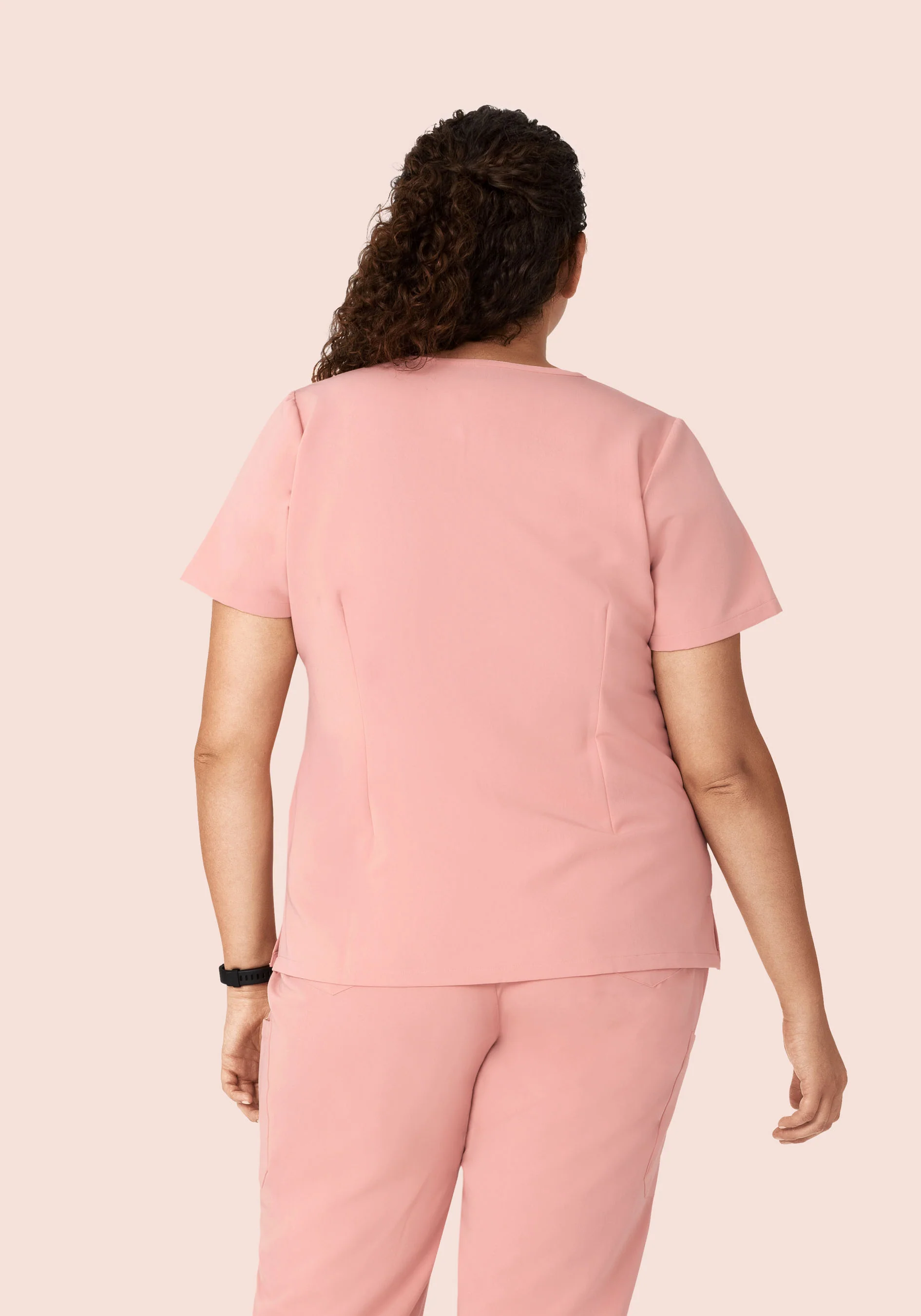 5 Pocket Notch Neck Top Dusty Pink - Image 8