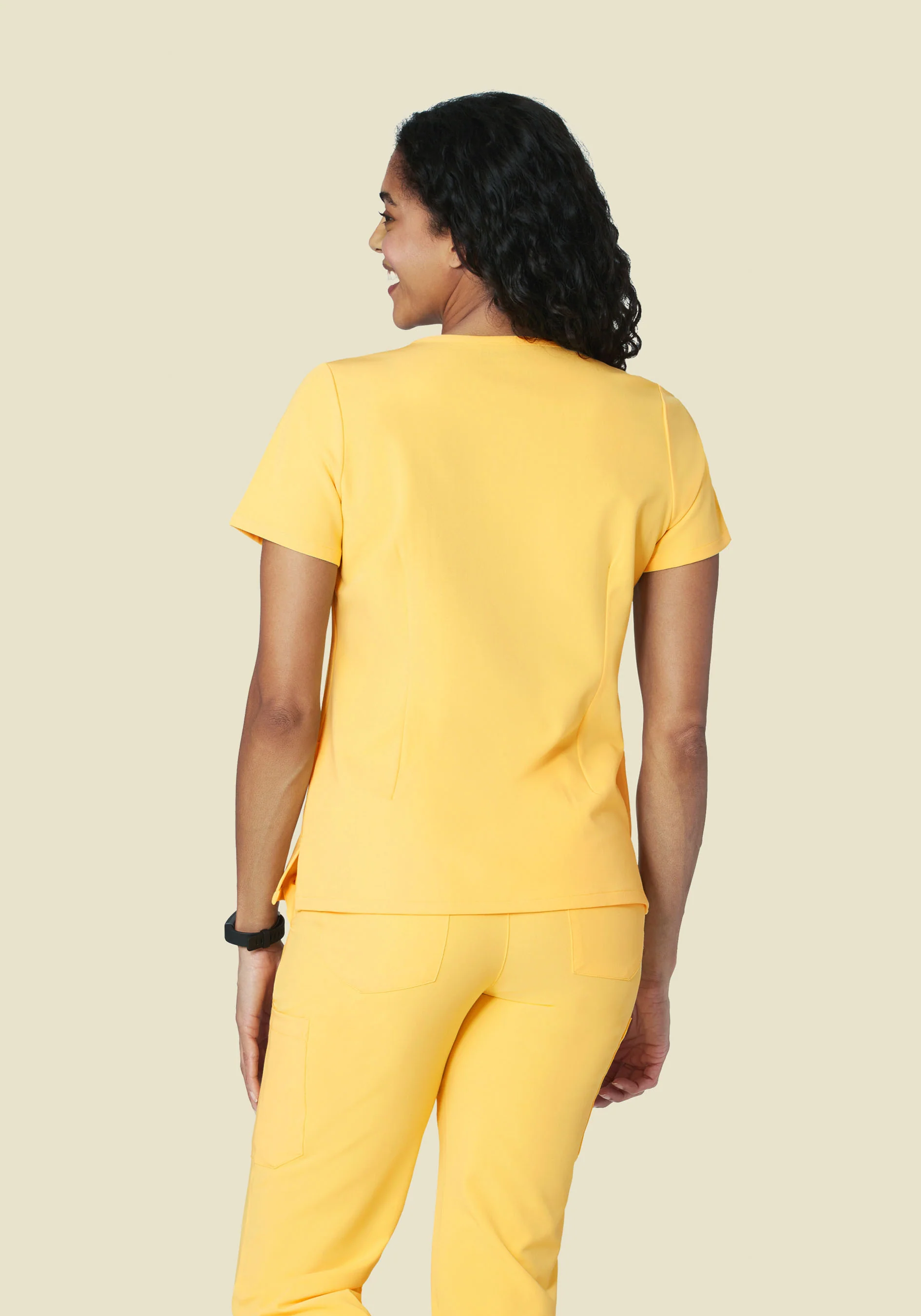 5 Pocket Notch Neck Top Lemonade - Image 2