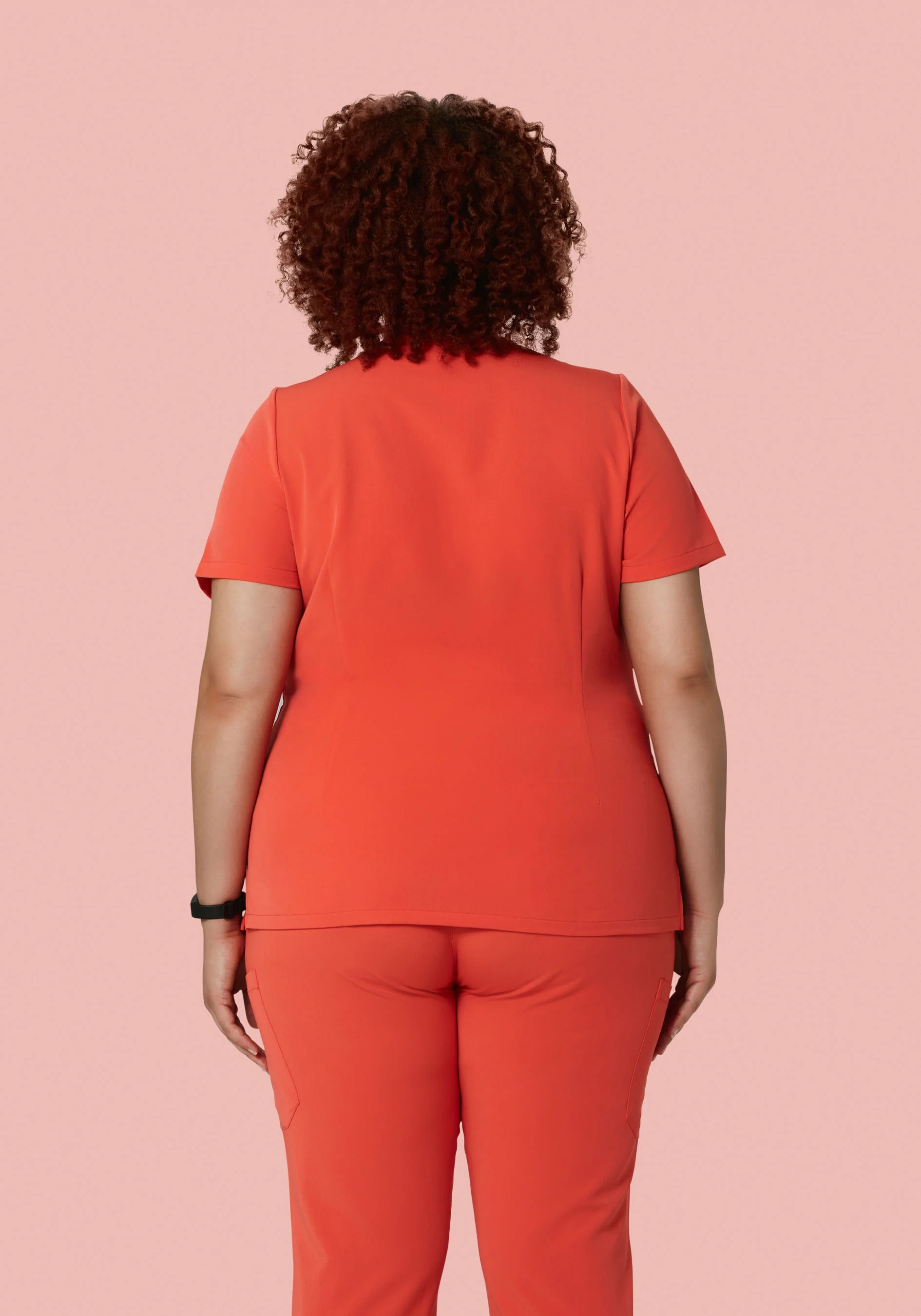 5 Pocket Notch Neck Top Terracotta - Image 7