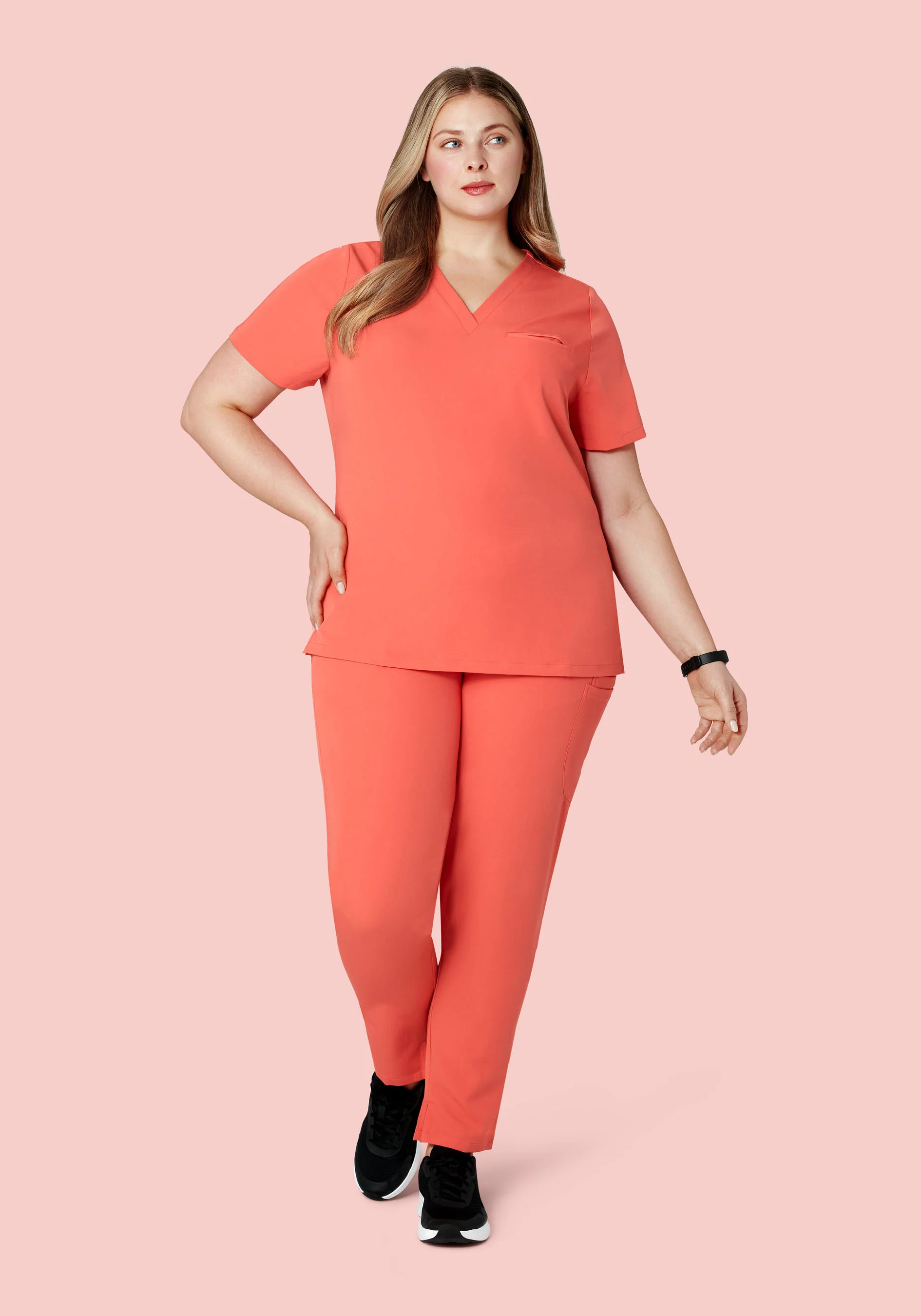 6 Pocket Slim Pants Coral - Image 6