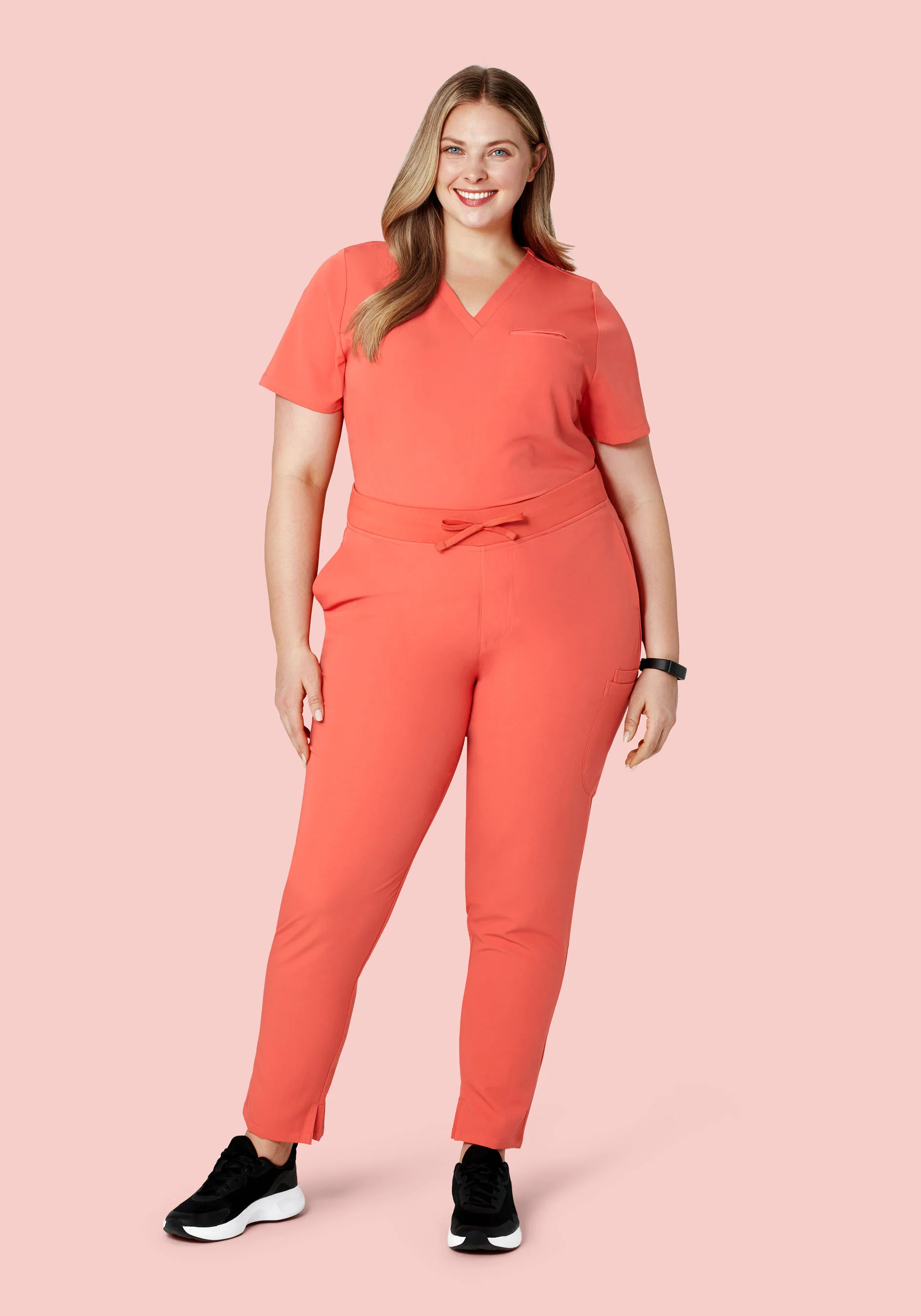 6 Pocket Slim Pants Coral - Image 7