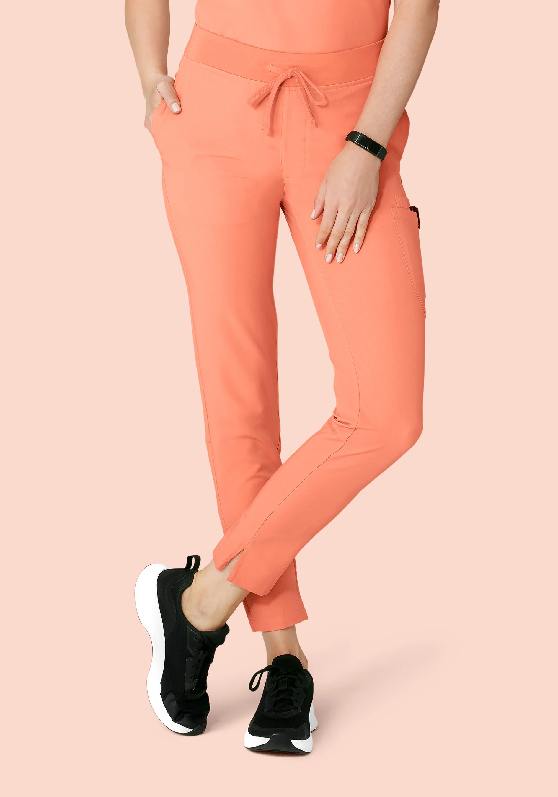 6 Pocket Slim Pants Peach