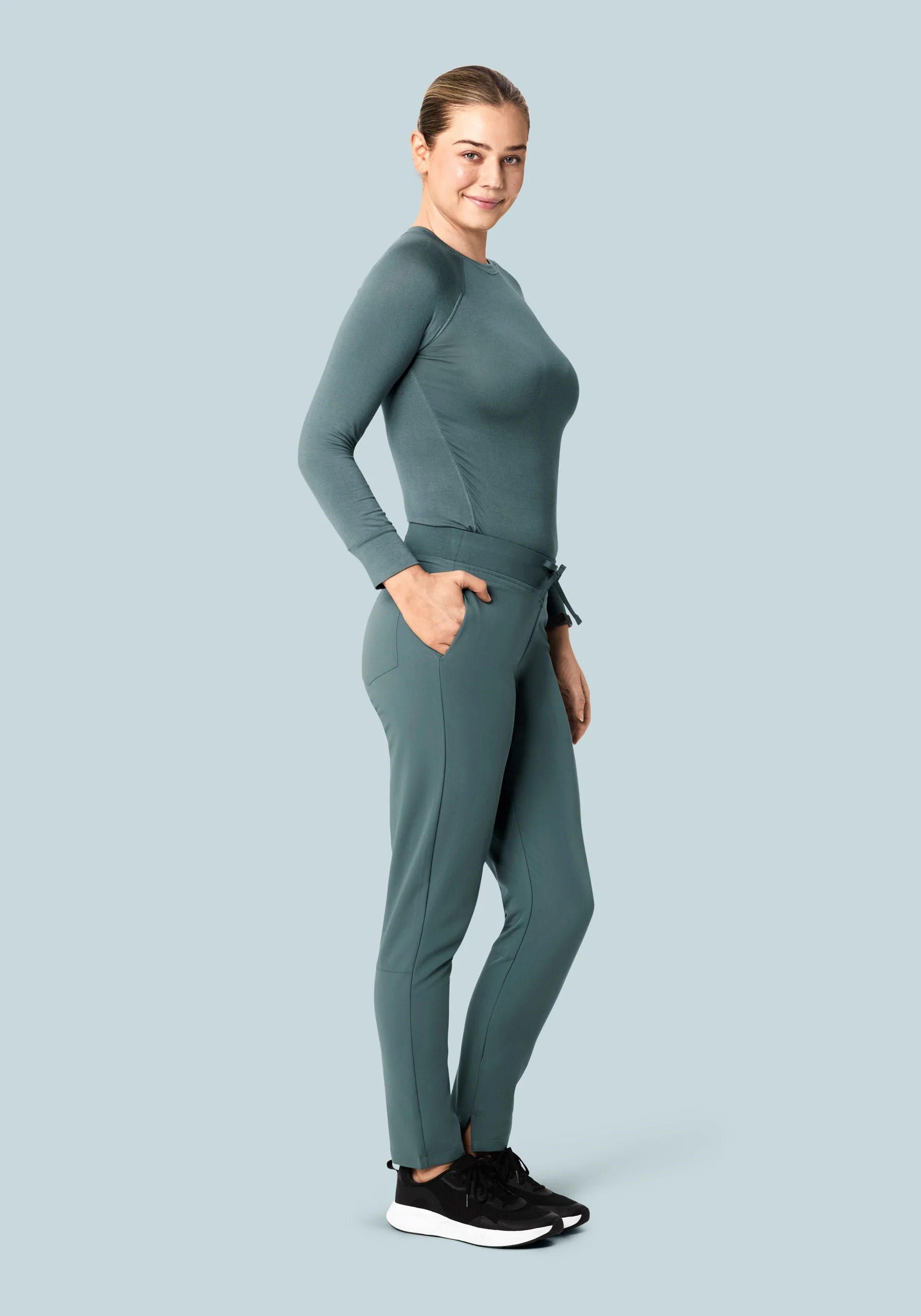 6 Pocket Slim Pants Stormy Sky - Image 4