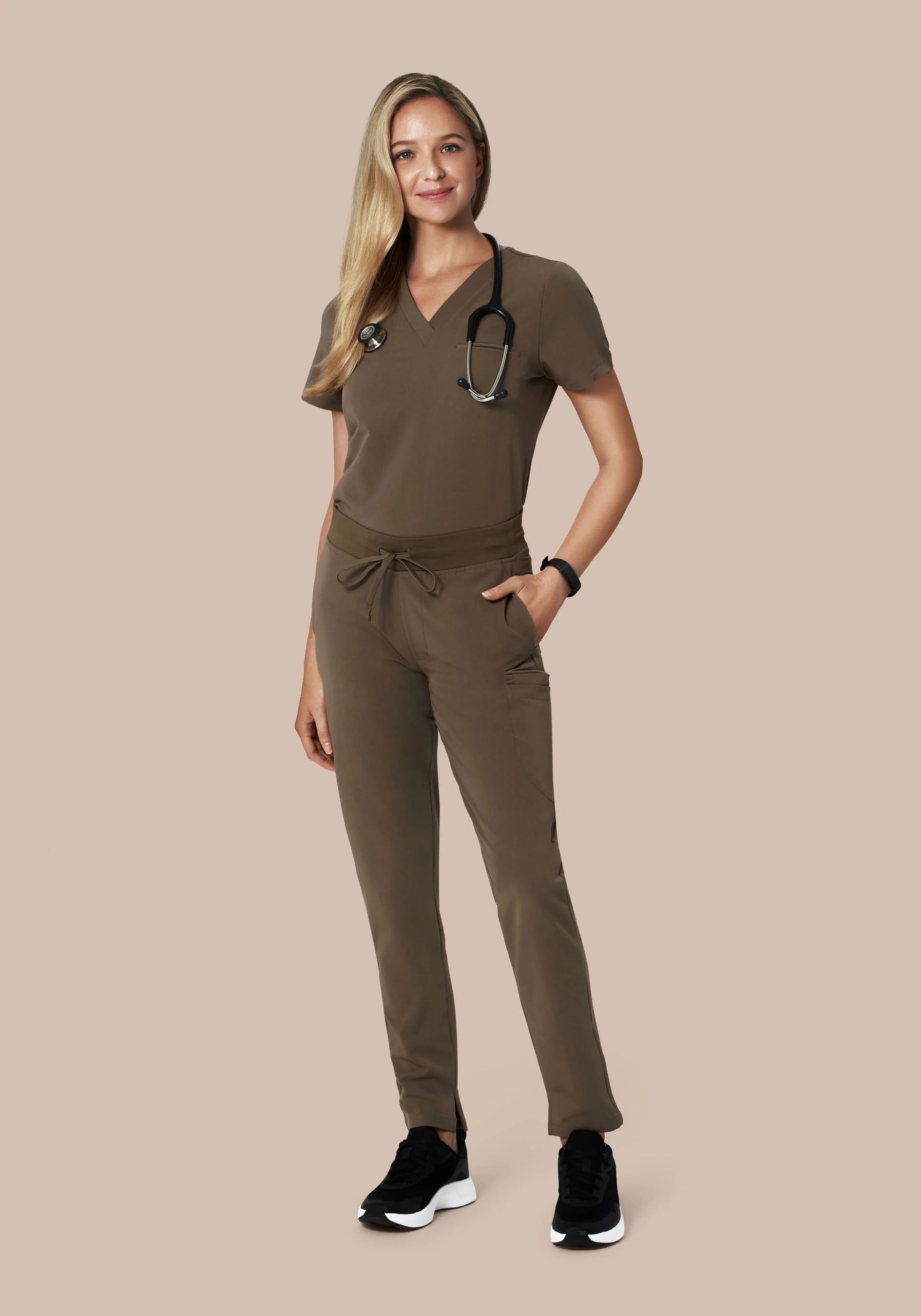6 Pocket Slim Pants Truffle - Image 2