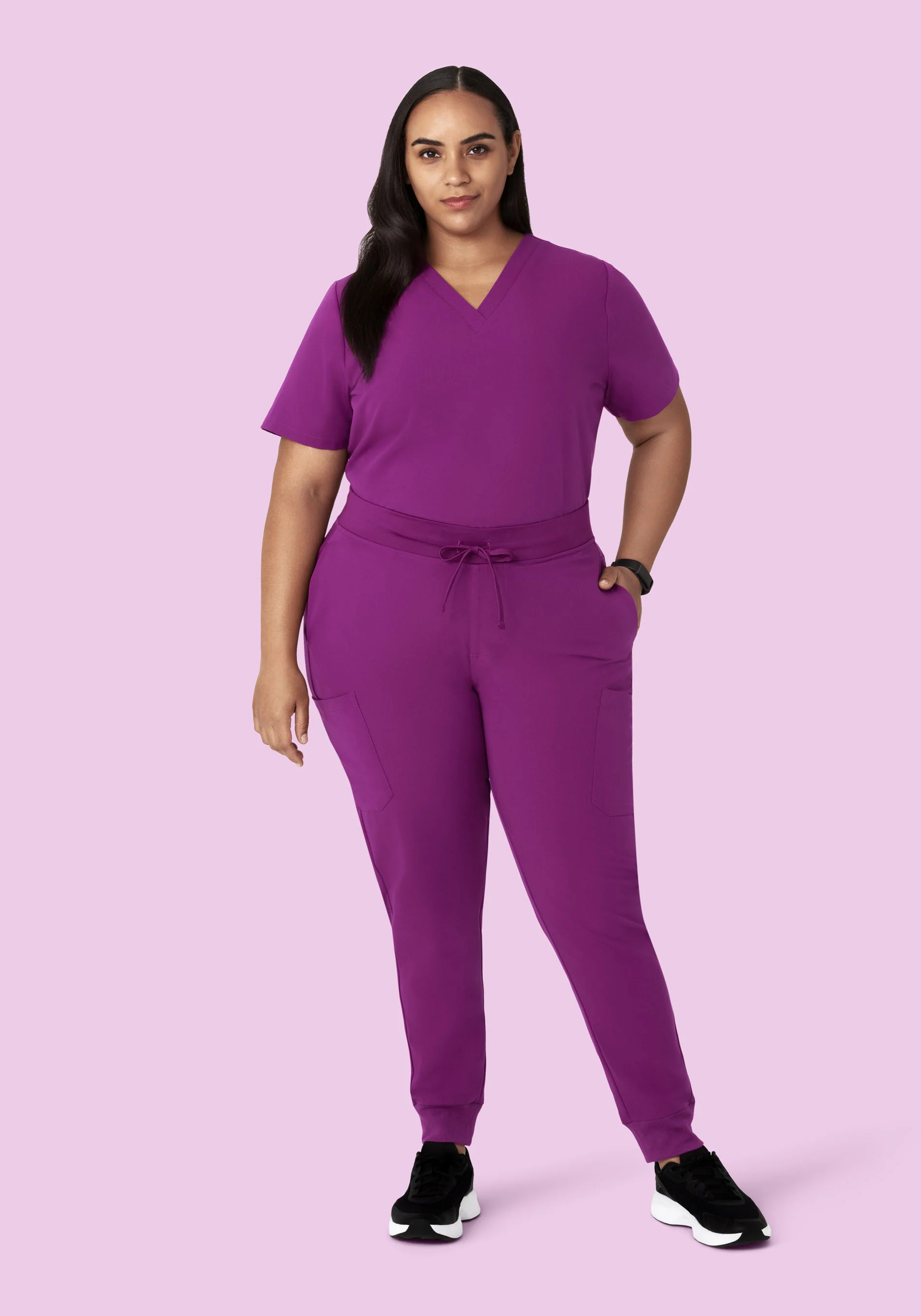 6 Pocket Top Dark Orchid - Image 8