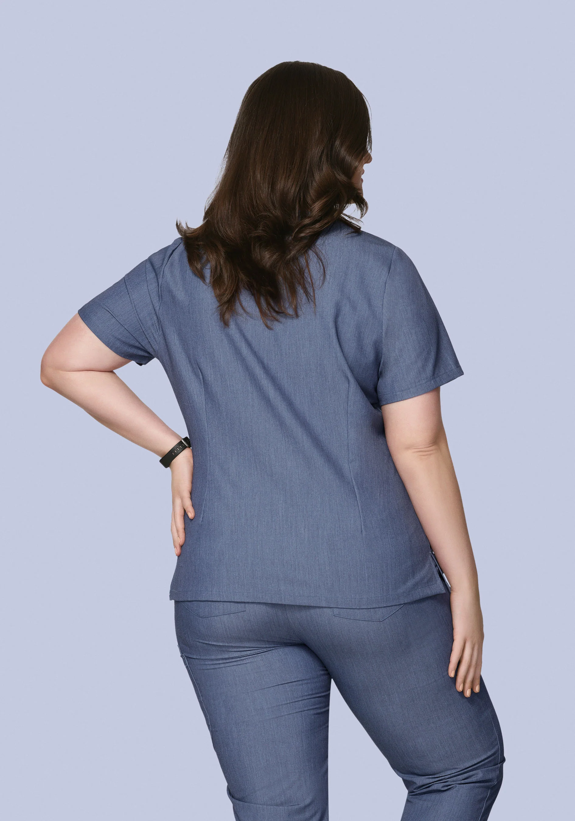 6 Pocket Top Heather Denim - Image 6