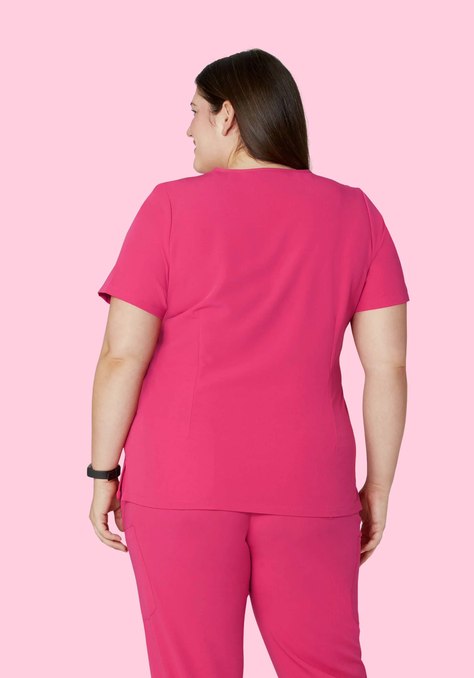 6 Pocket Top Hot Pink - Image 8