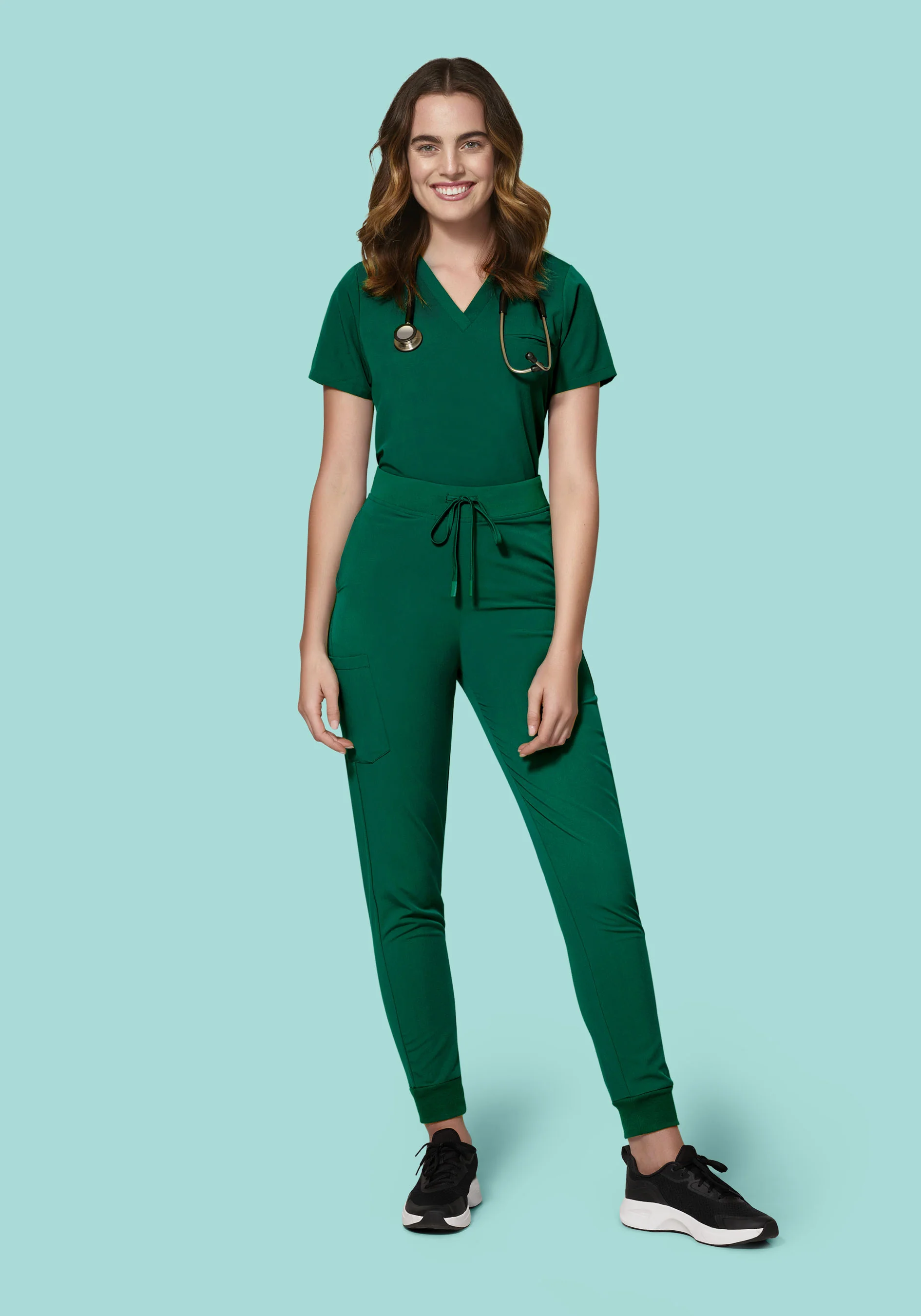6 Pocket Top Hunter Green - Image 2