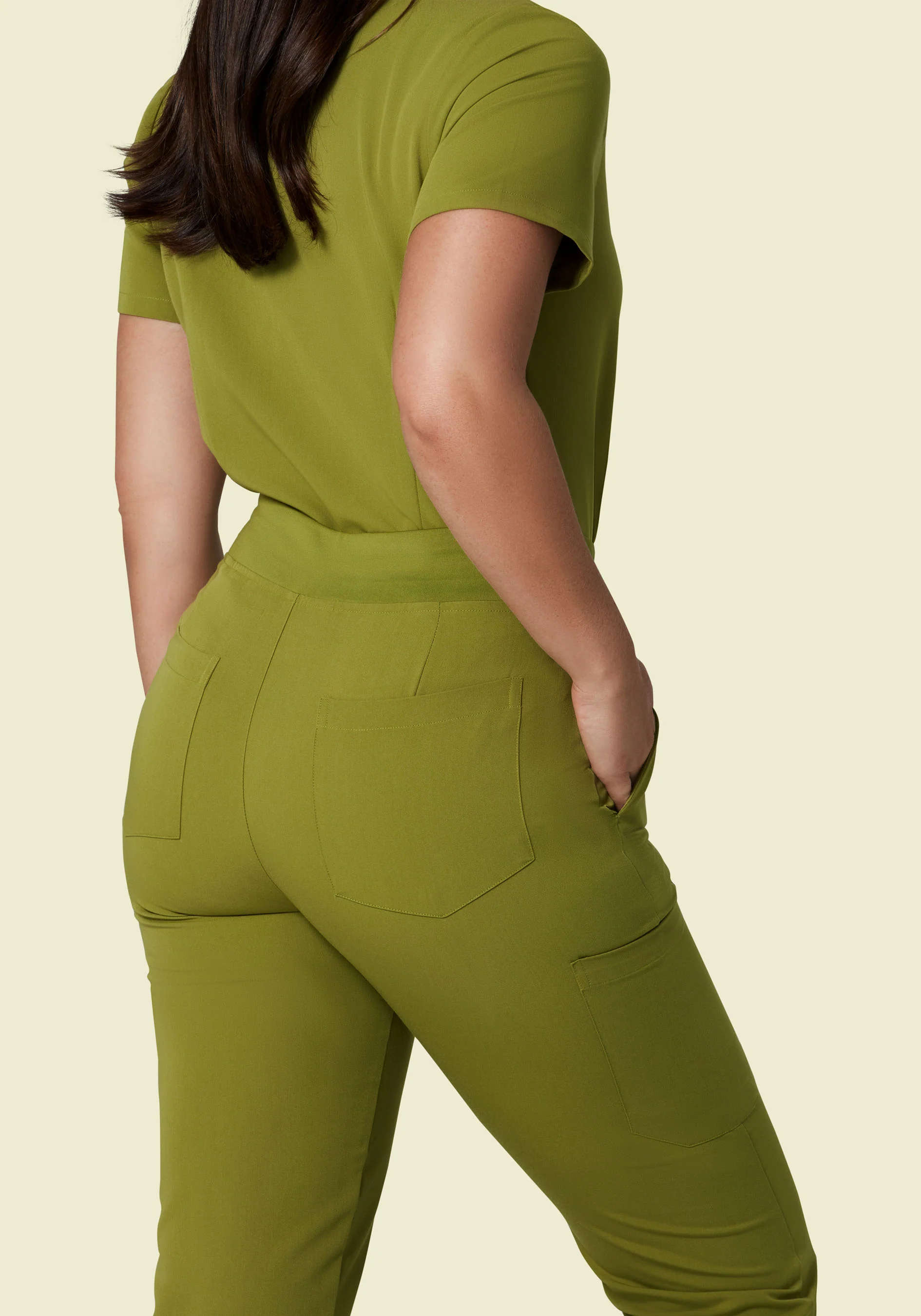 9 Pocket Cargo Pants Avocado - Image 4