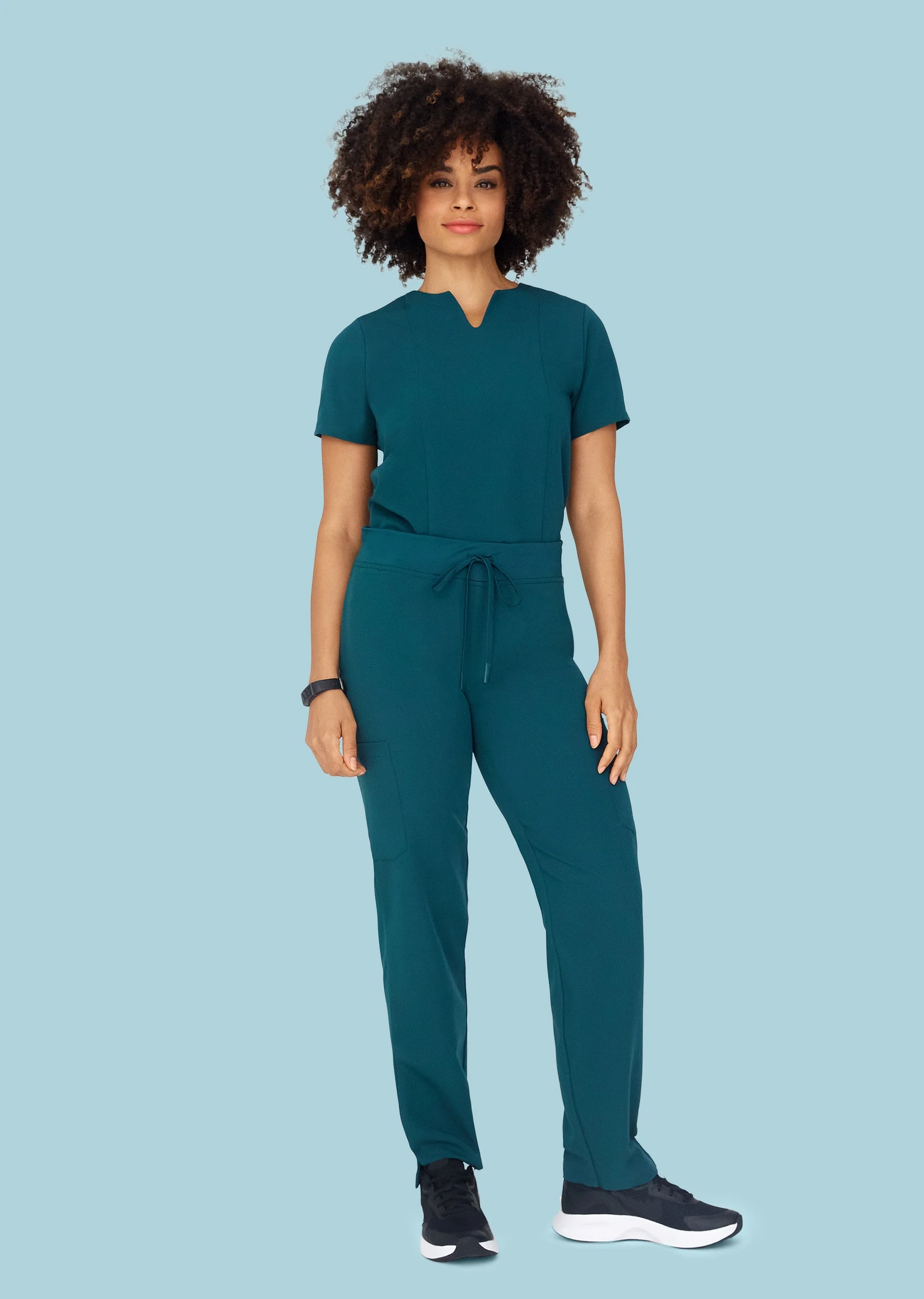 9 Pocket Cargo Pants Caribbean Blue - Image 2