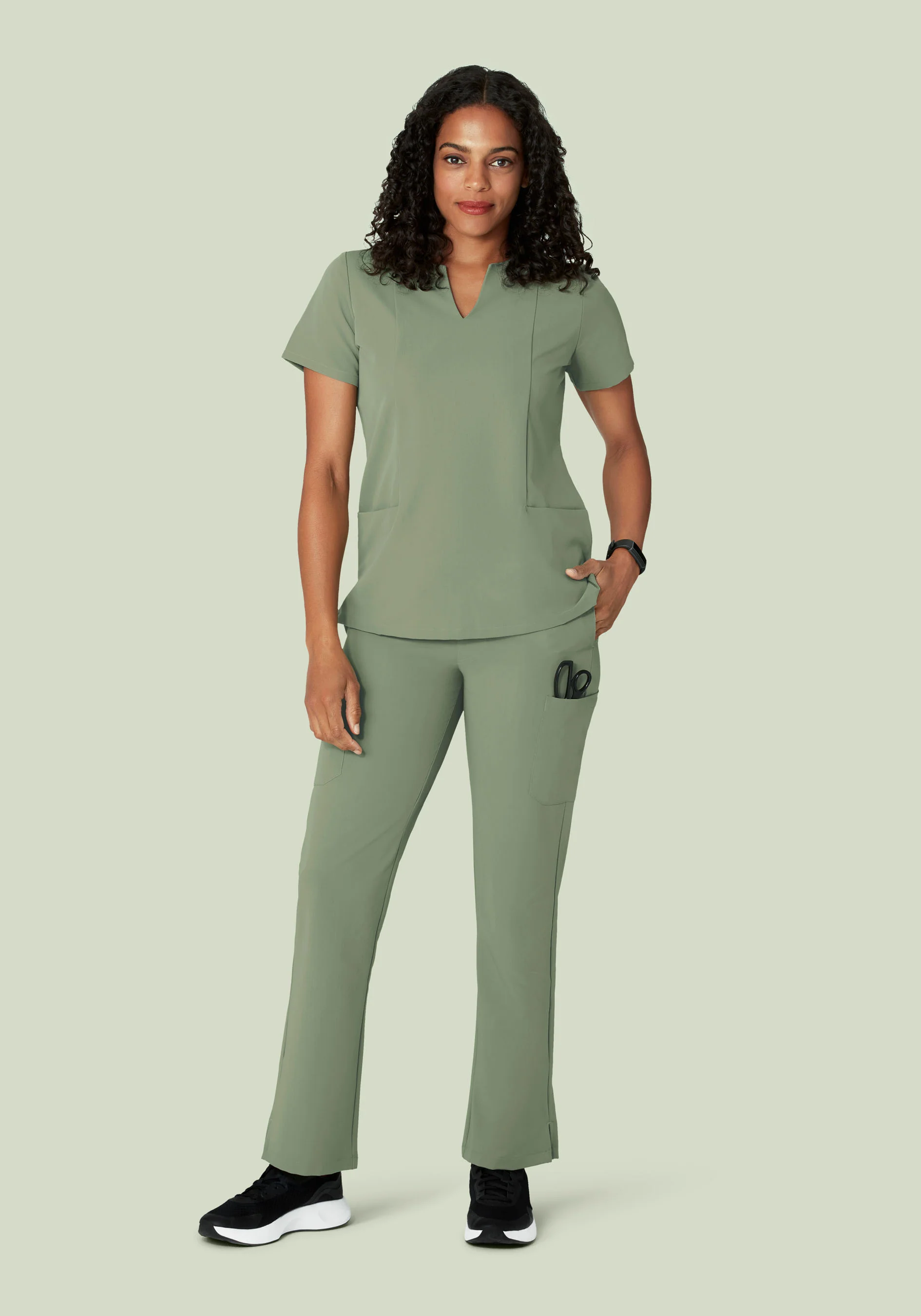 9 Pocket Cargo Pants Cool Sage - Image 10