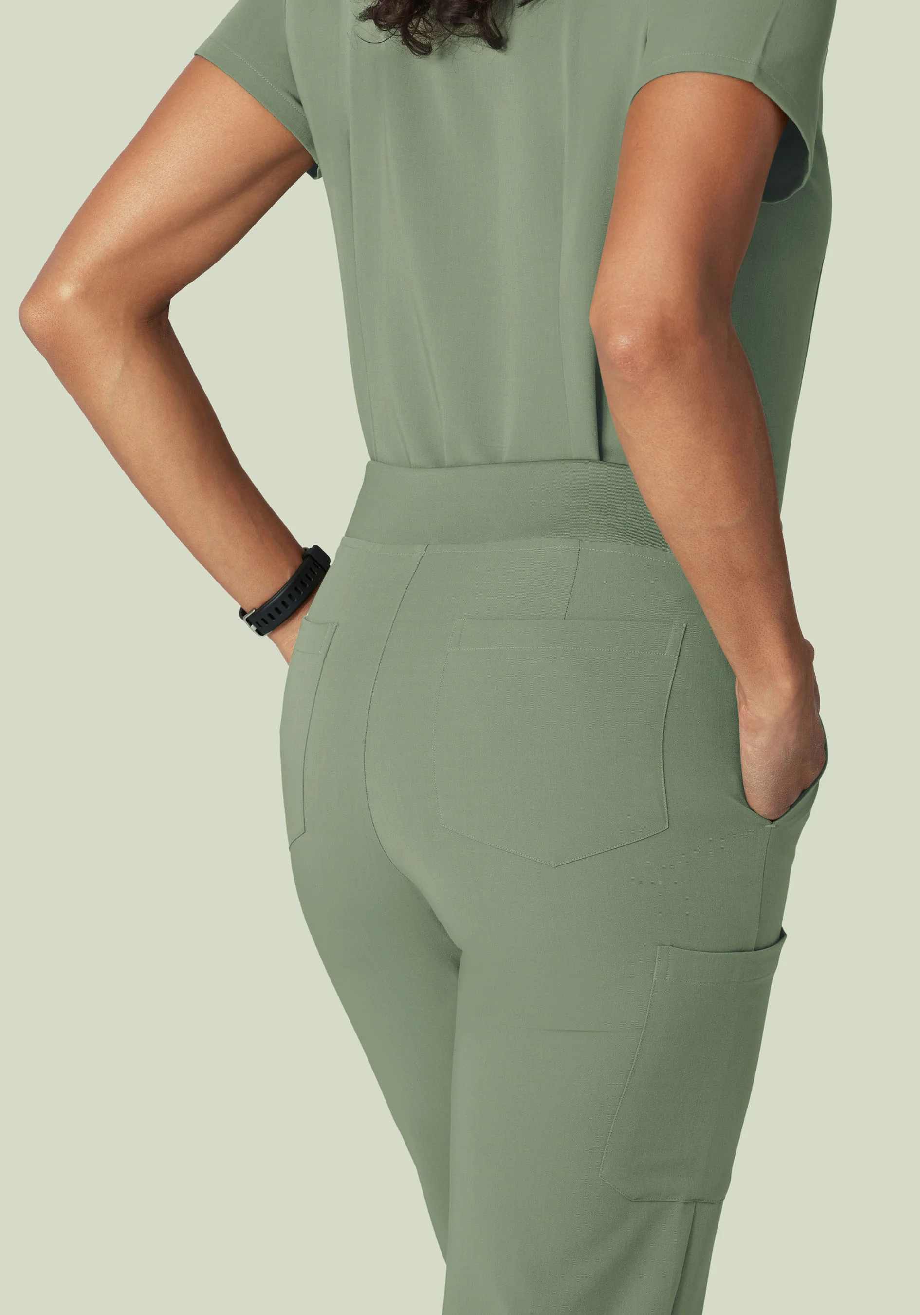 9 Pocket Cargo Pants Cool Sage - Image 4