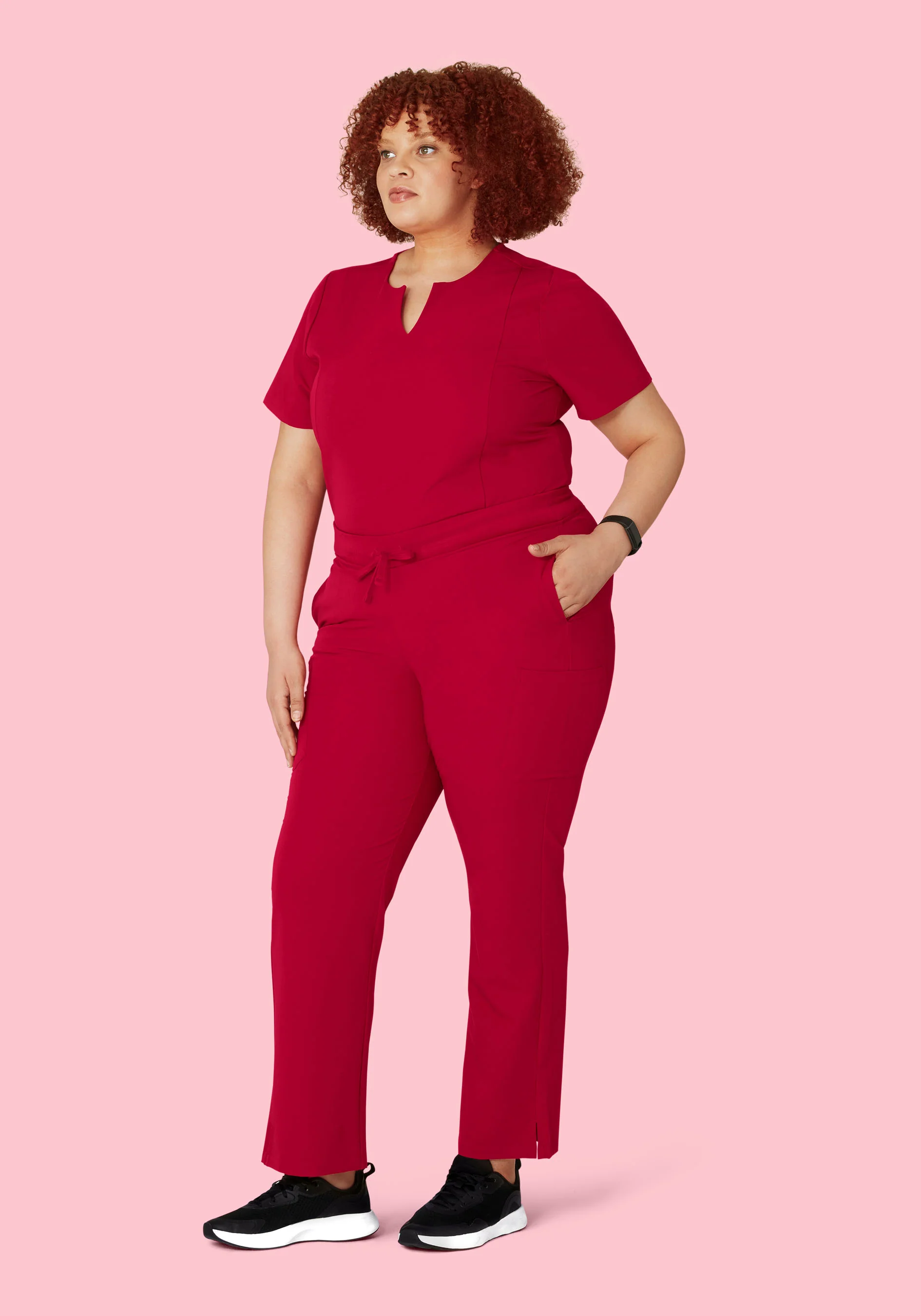9 Pocket Cargo Pants Crimson - Image 6