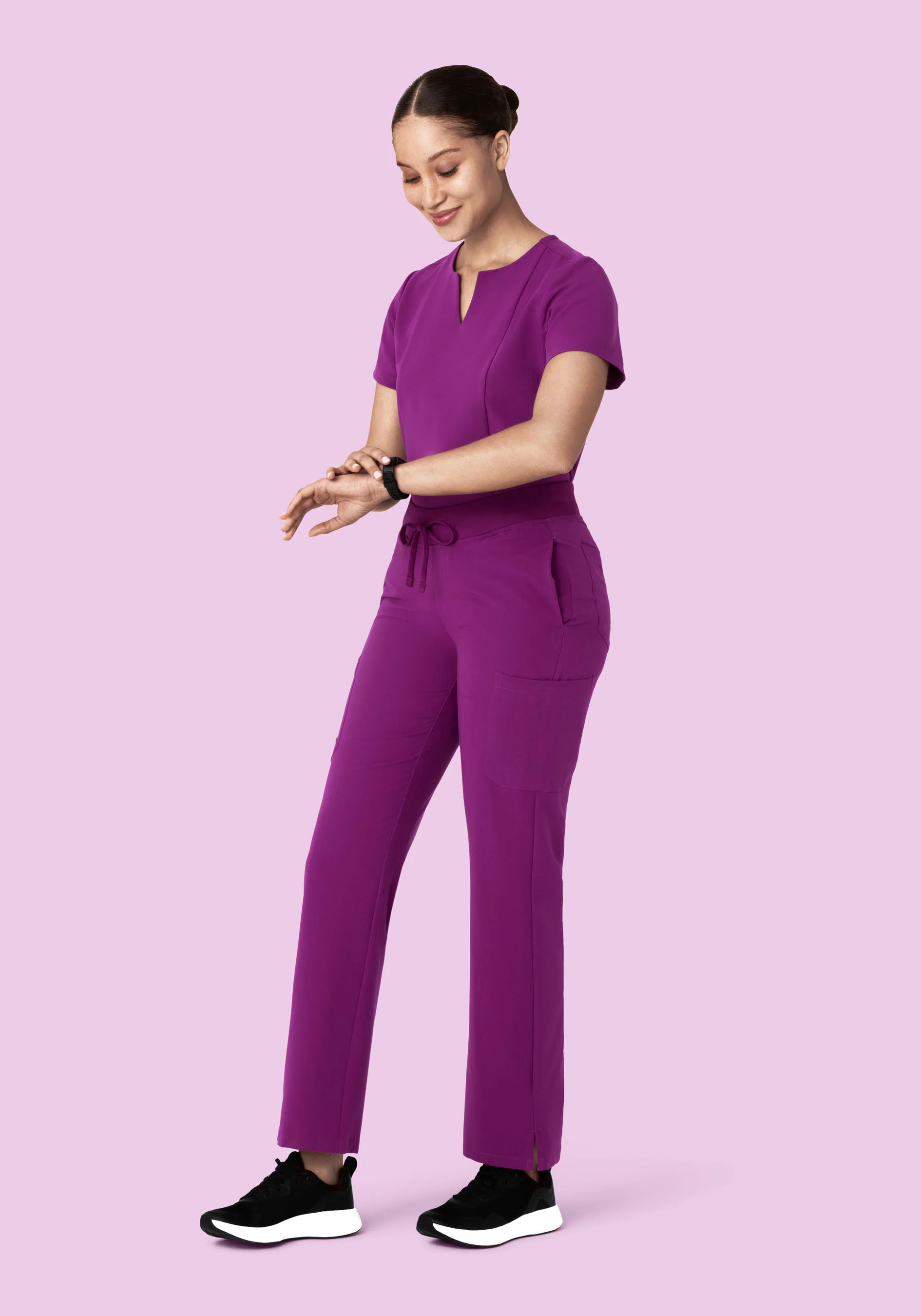9 Pocket Cargo Pants Dark Orchid - Image 2