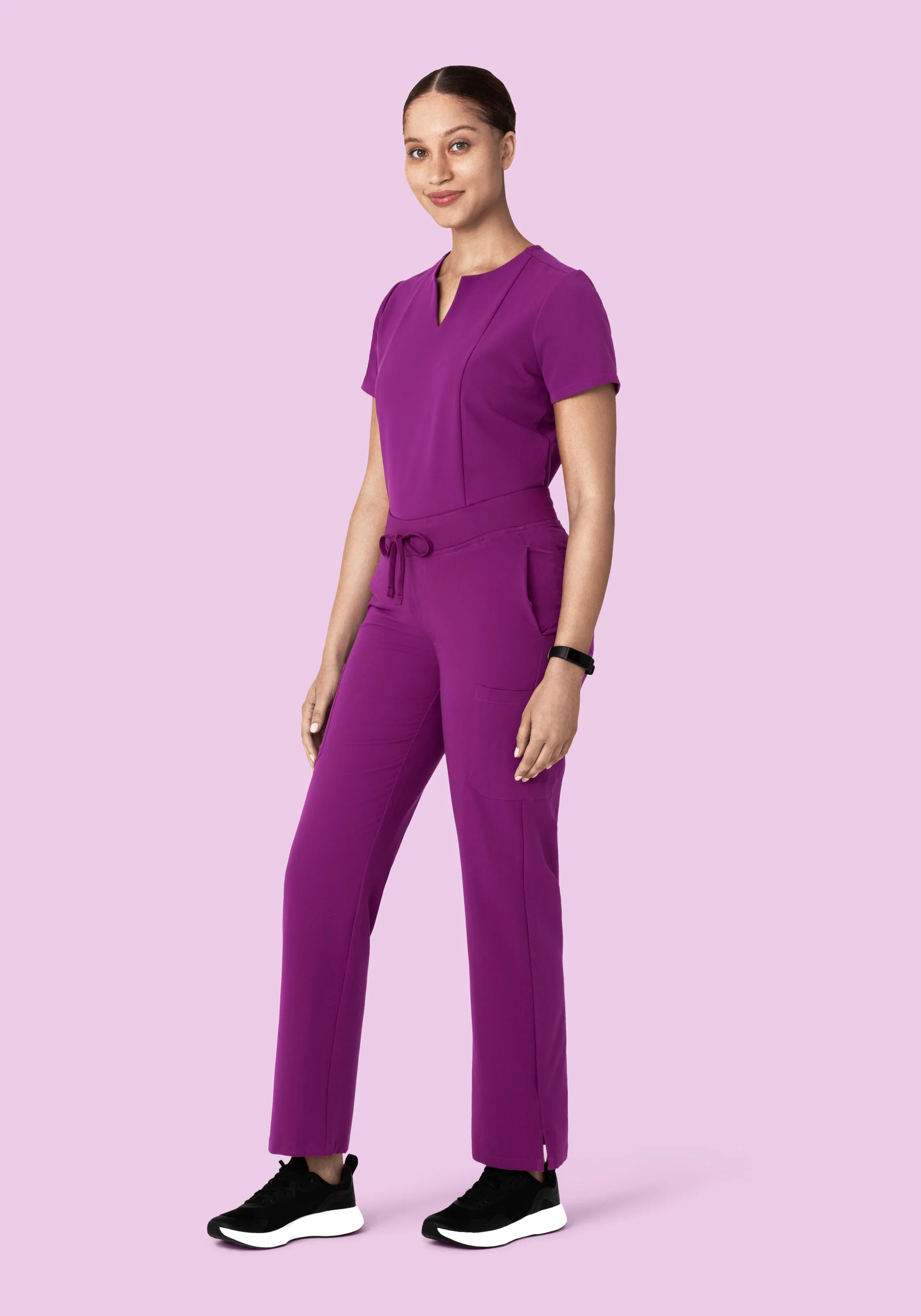 9 Pocket Cargo Pants Dark Orchid - Image 4