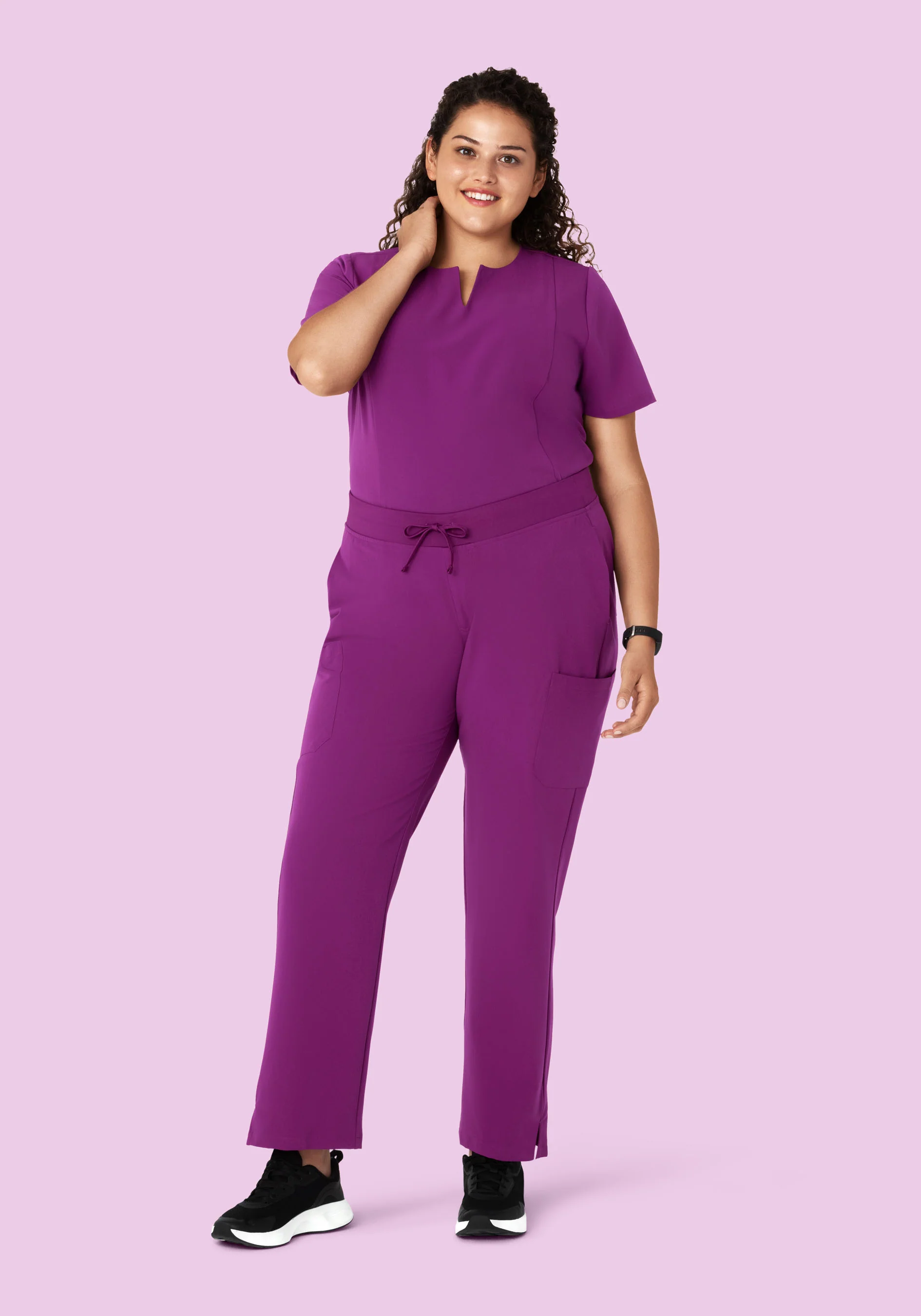 9 Pocket Cargo Pants Dark Orchid - Image 8