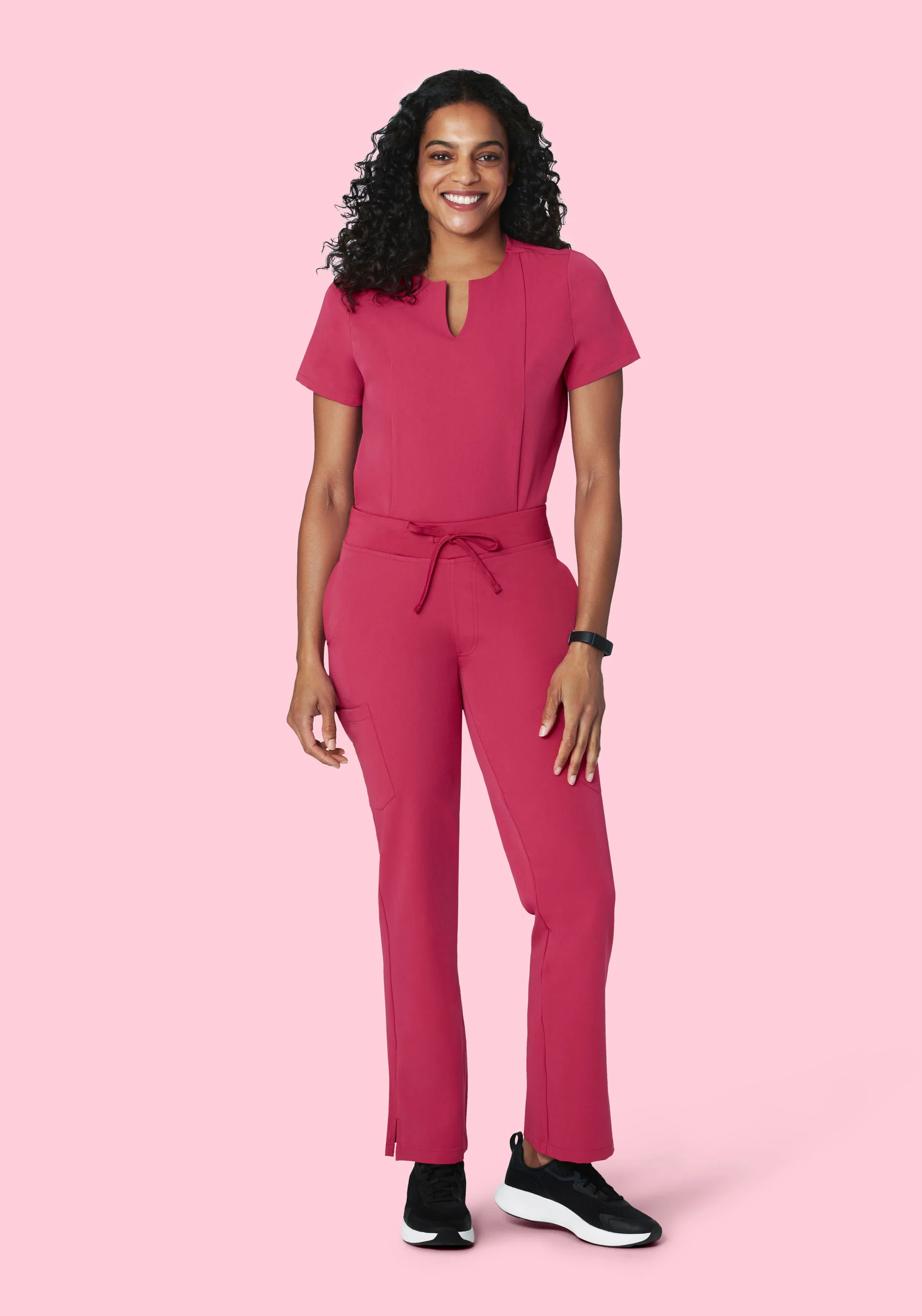 9 Pocket Cargo Pants Deep Magenta - Image 2