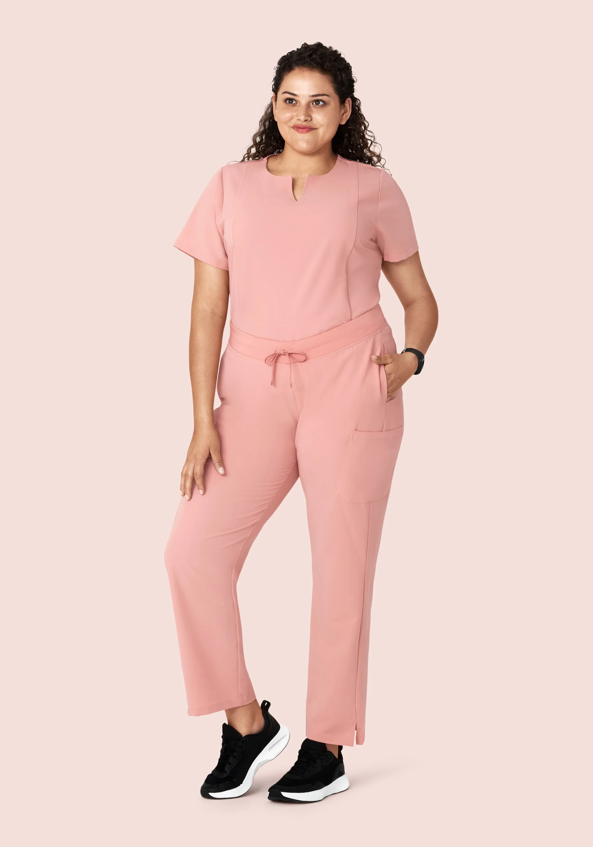 9 Pocket Cargo Pants Dusty Pink - Image 8