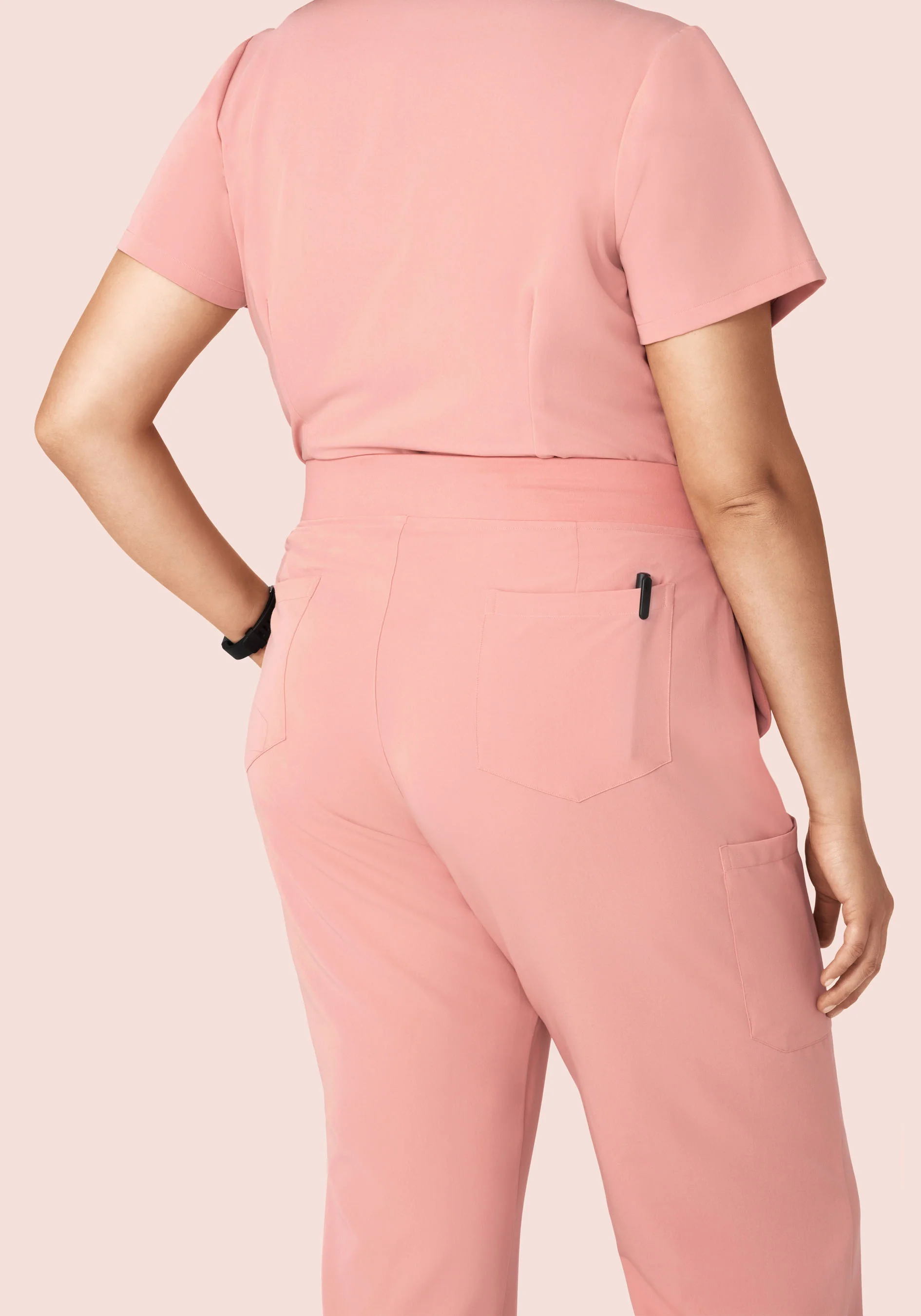 9 Pocket Cargo Pants Dusty Pink - Image 9