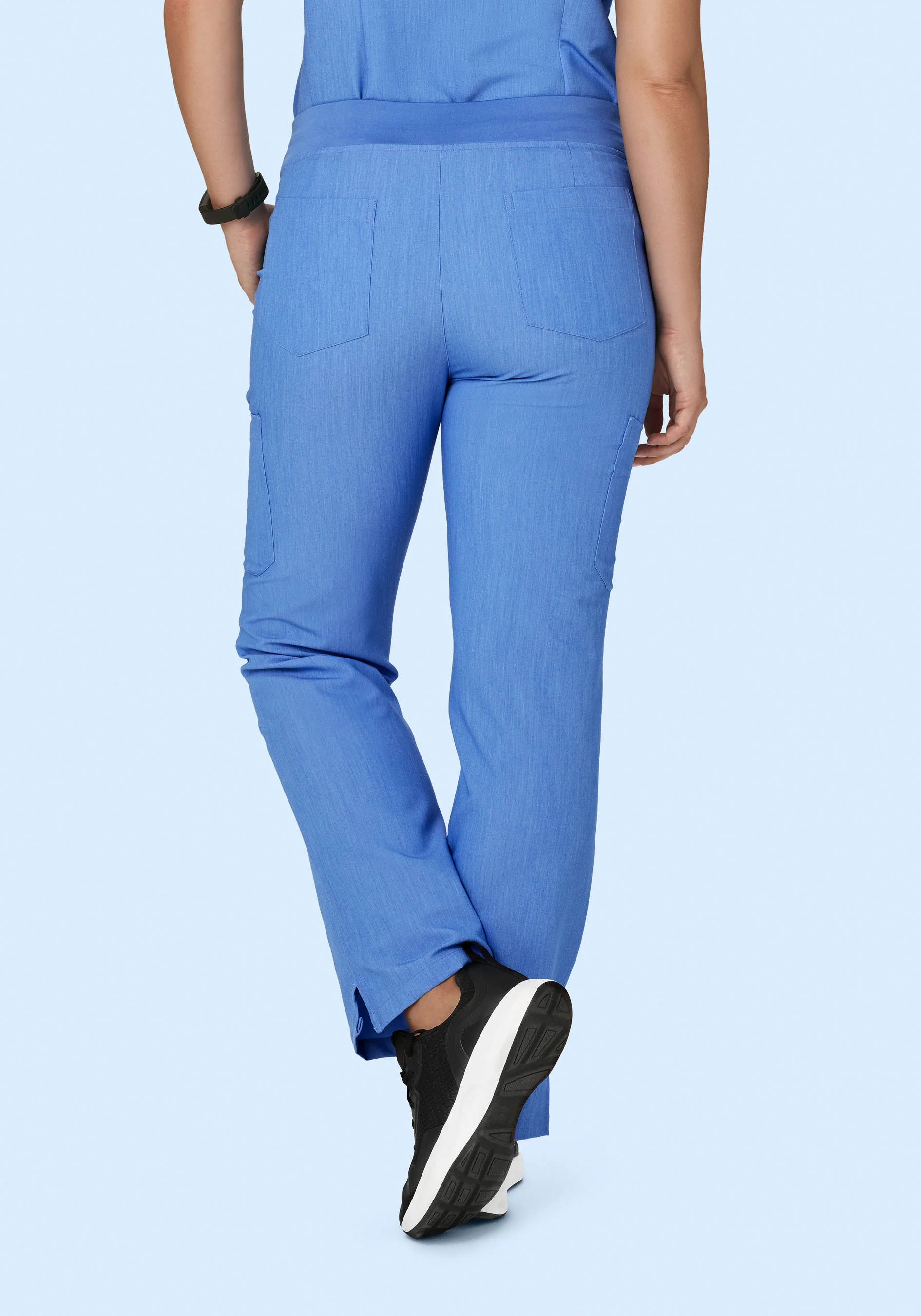 9 Pocket Cargo Pants Heather Blue - Image 6