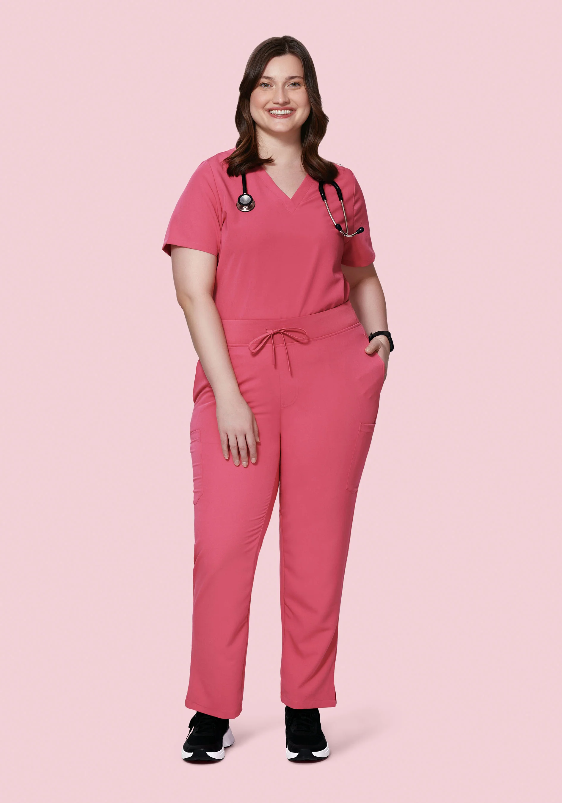 9 Pocket Cargo Pants Jaipur Pink - Image 8