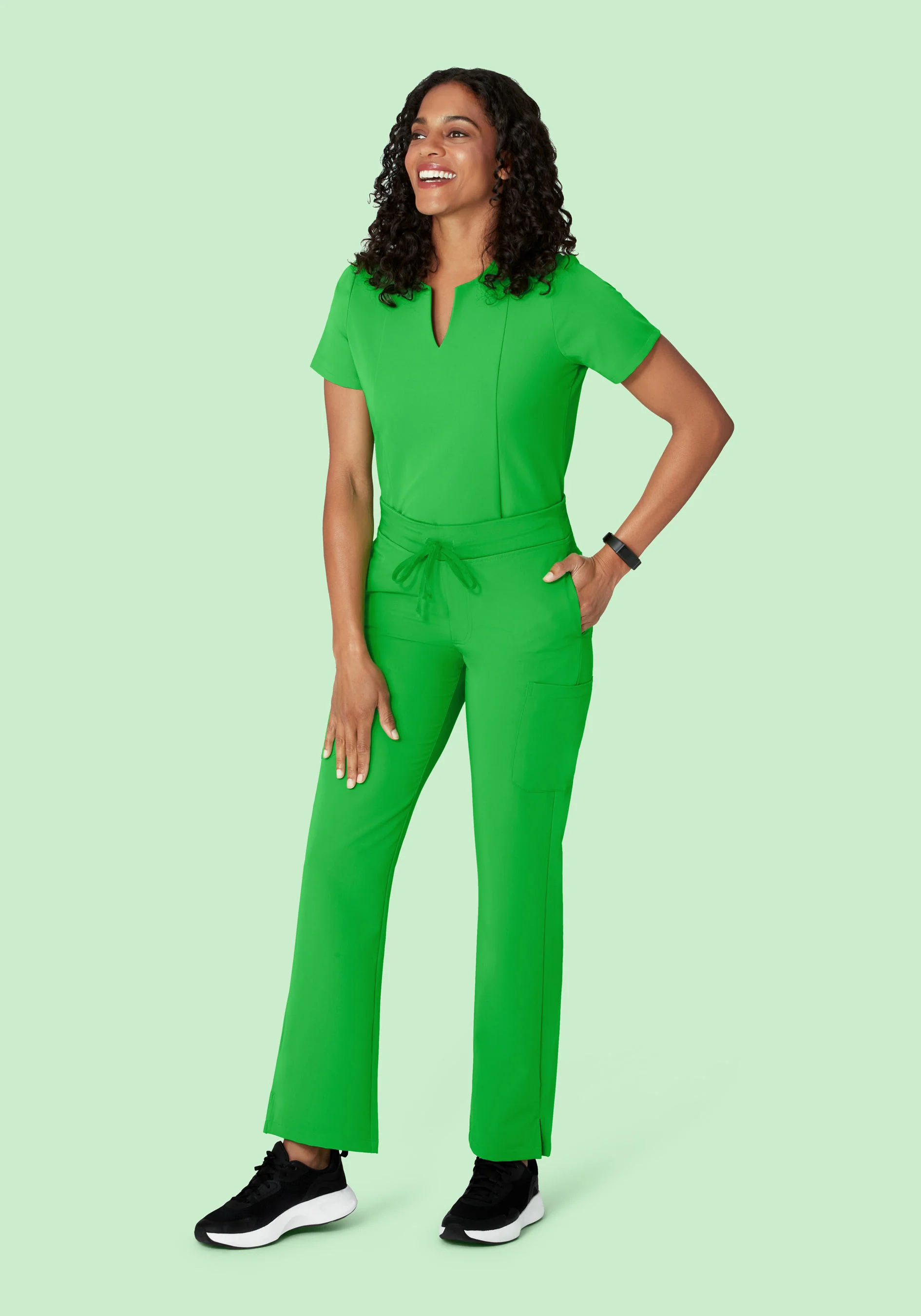 9 Pocket Cargo Pants Kelly Green - Image 4