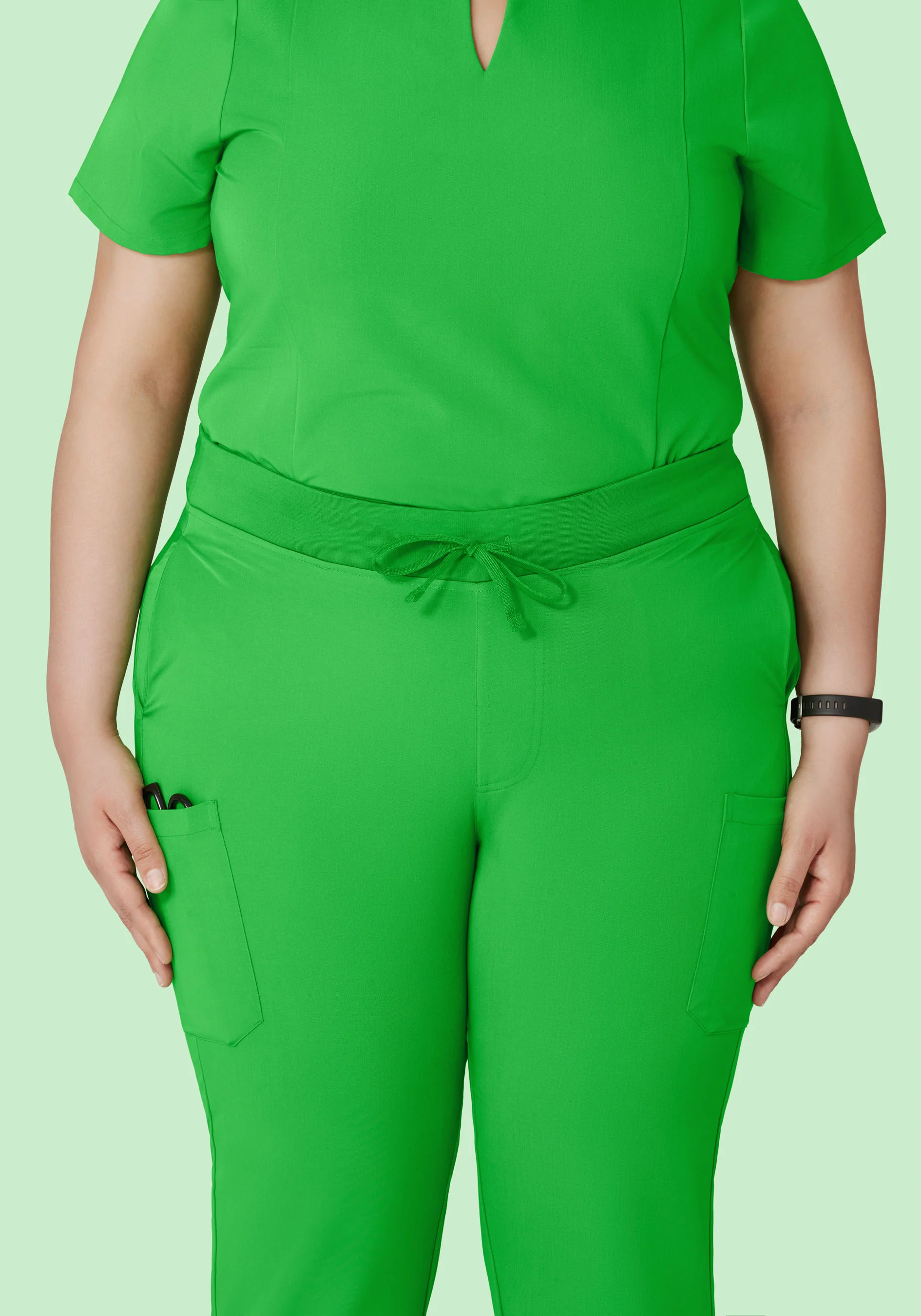 9 Pocket Cargo Pants Kelly Green - Image 7