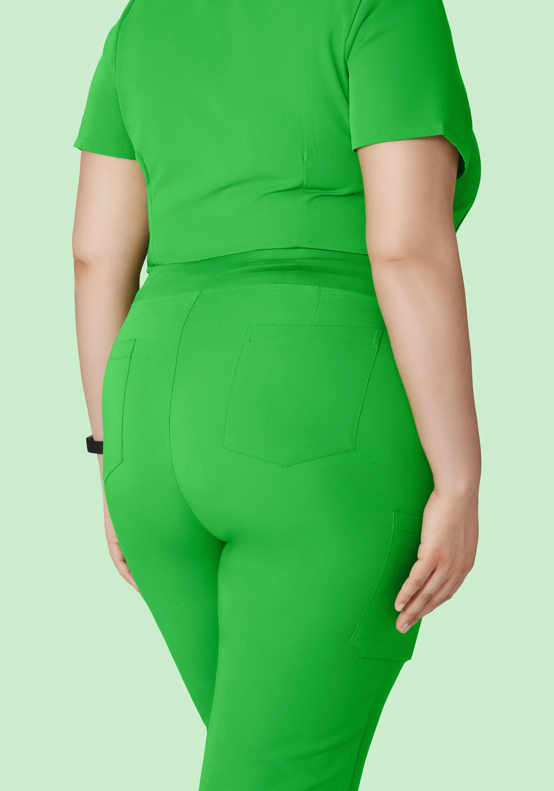 9 Pocket Cargo Pants Kelly Green - Image 9