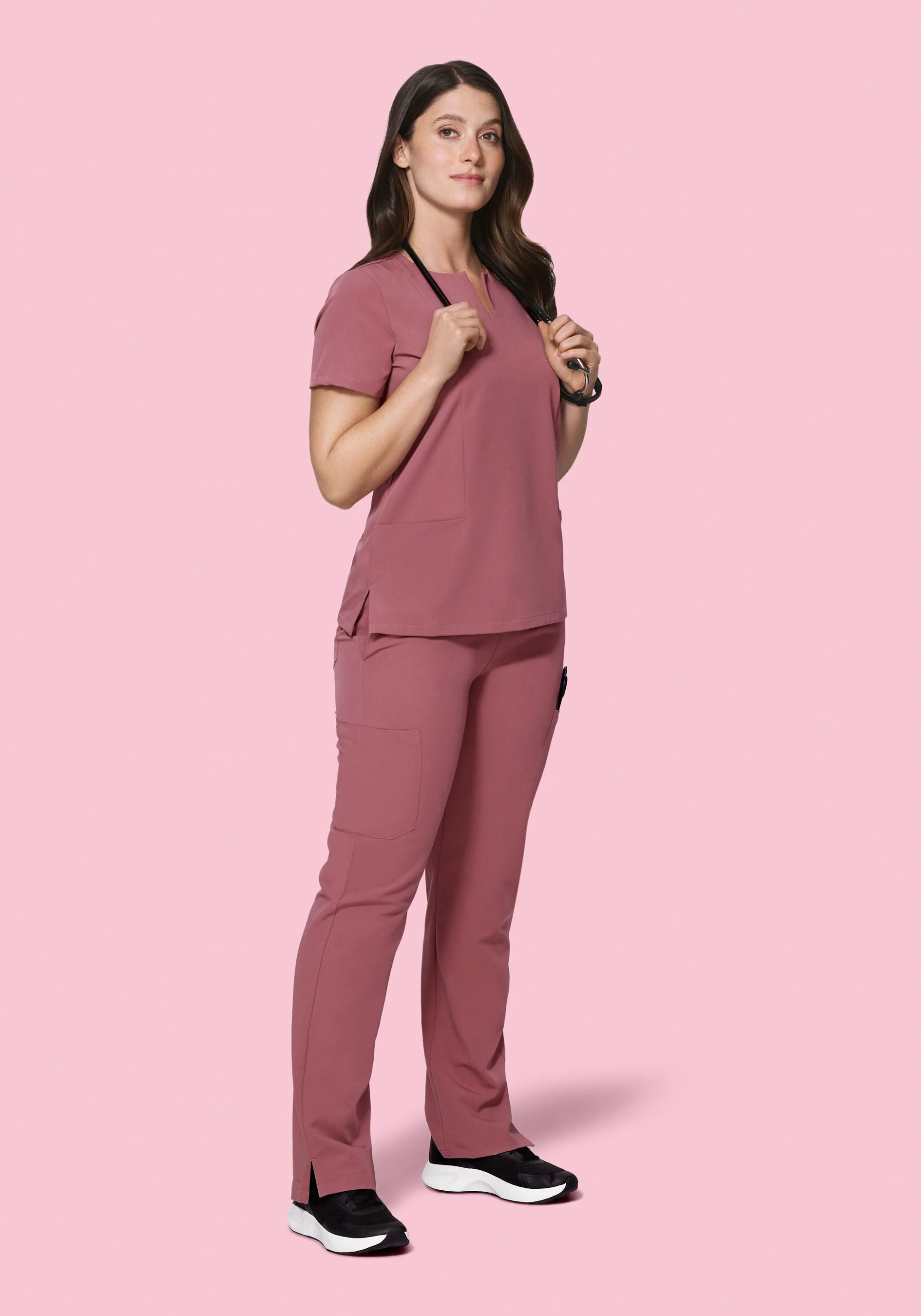 9 Pocket Cargo Pants Mauve - Image 4