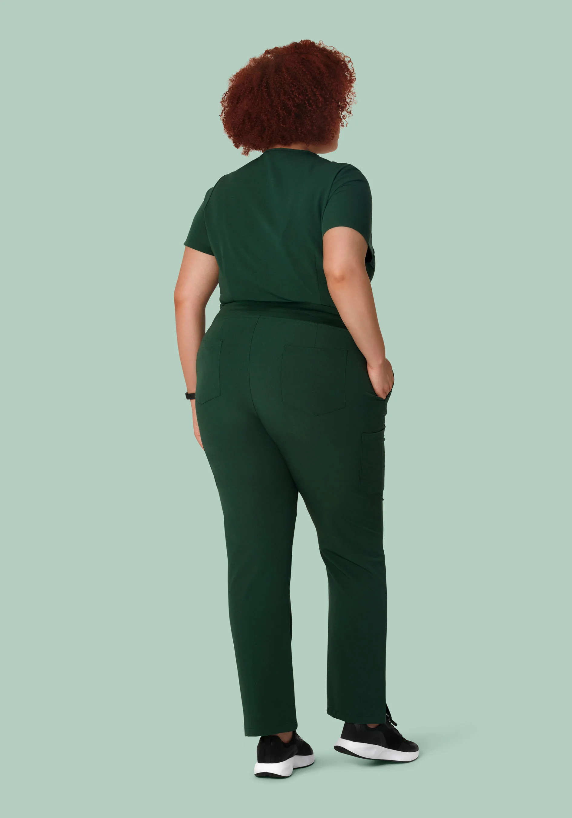 9 Pocket Cargo Pants Midnight Green - Image 9