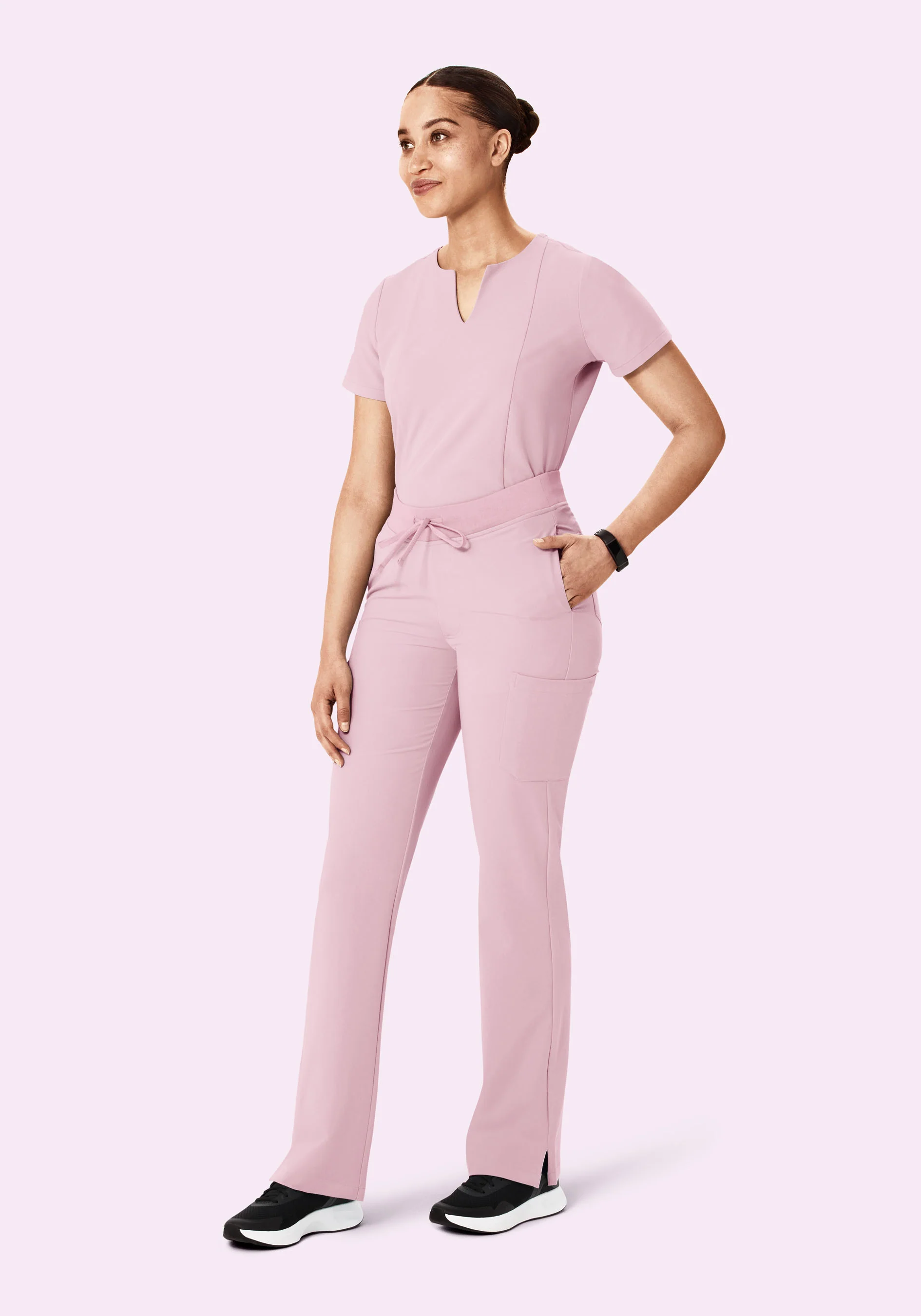 9 Pocket Cargo Pants Pink Pearl - Image 2