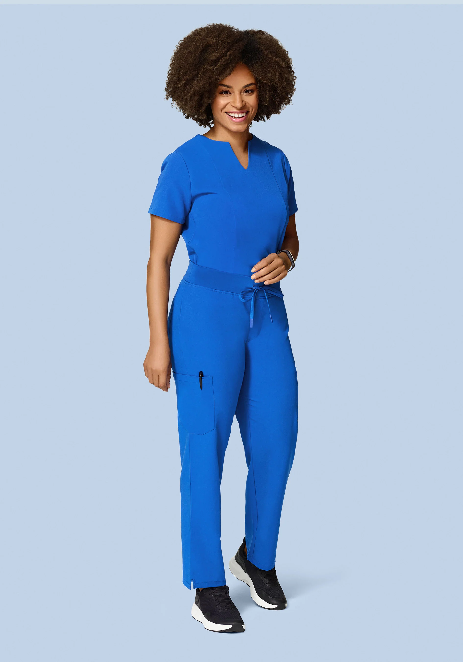 9 Pocket Cargo Pants Royal Blue - Image 2