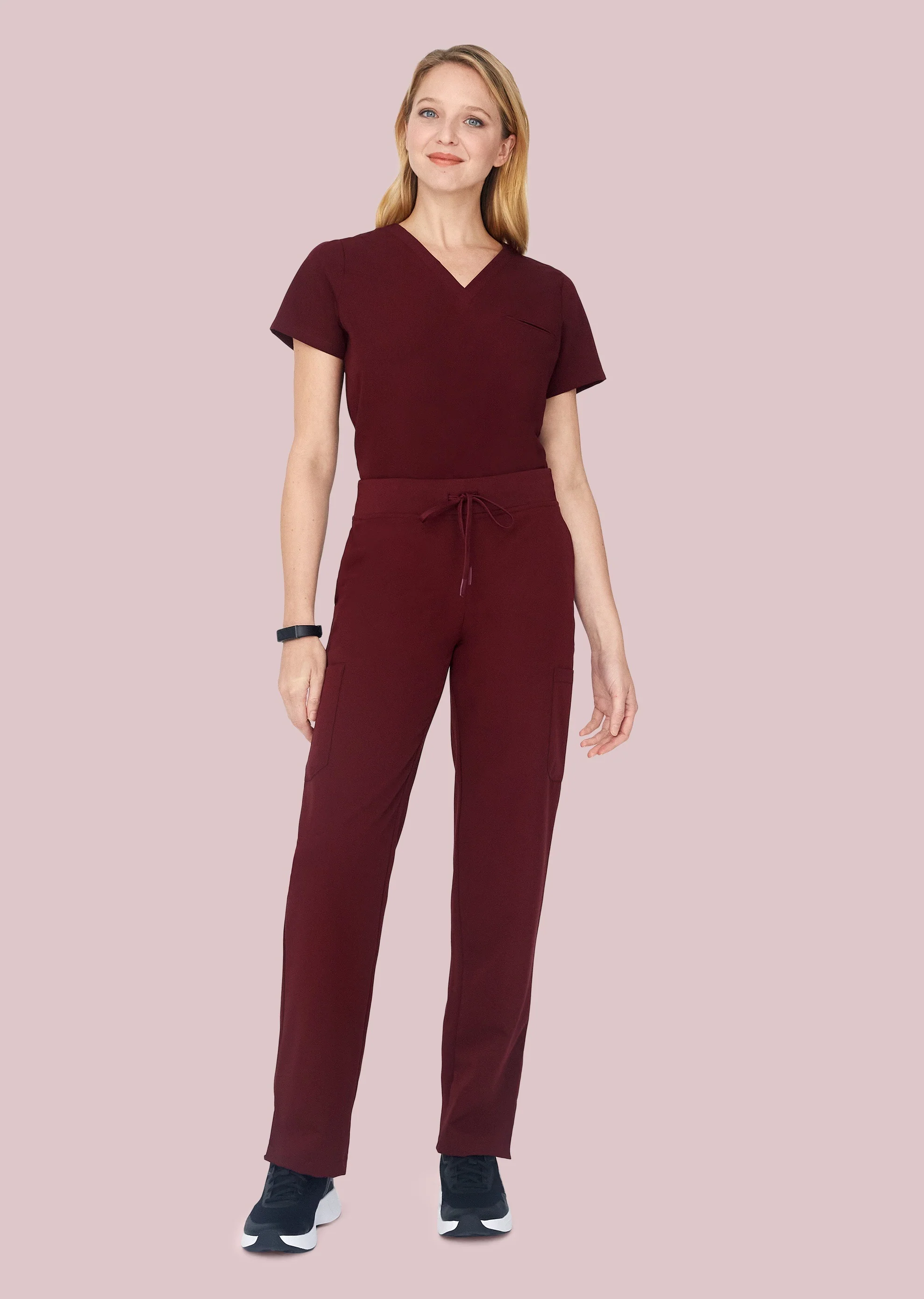 9 Pocket Cargo Pants Wine - Image 2