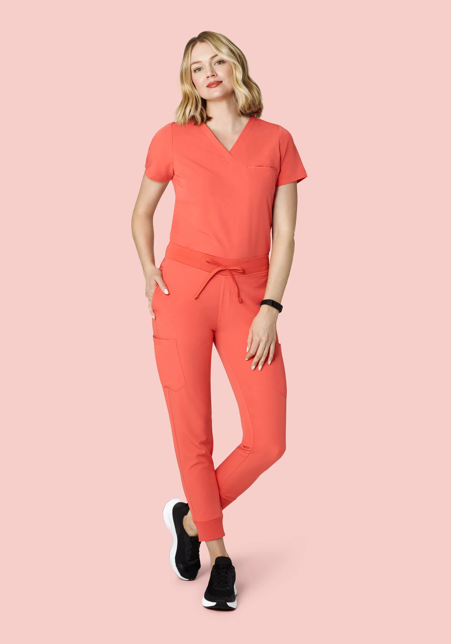 9 Pocket Joggers Coral - Image 2