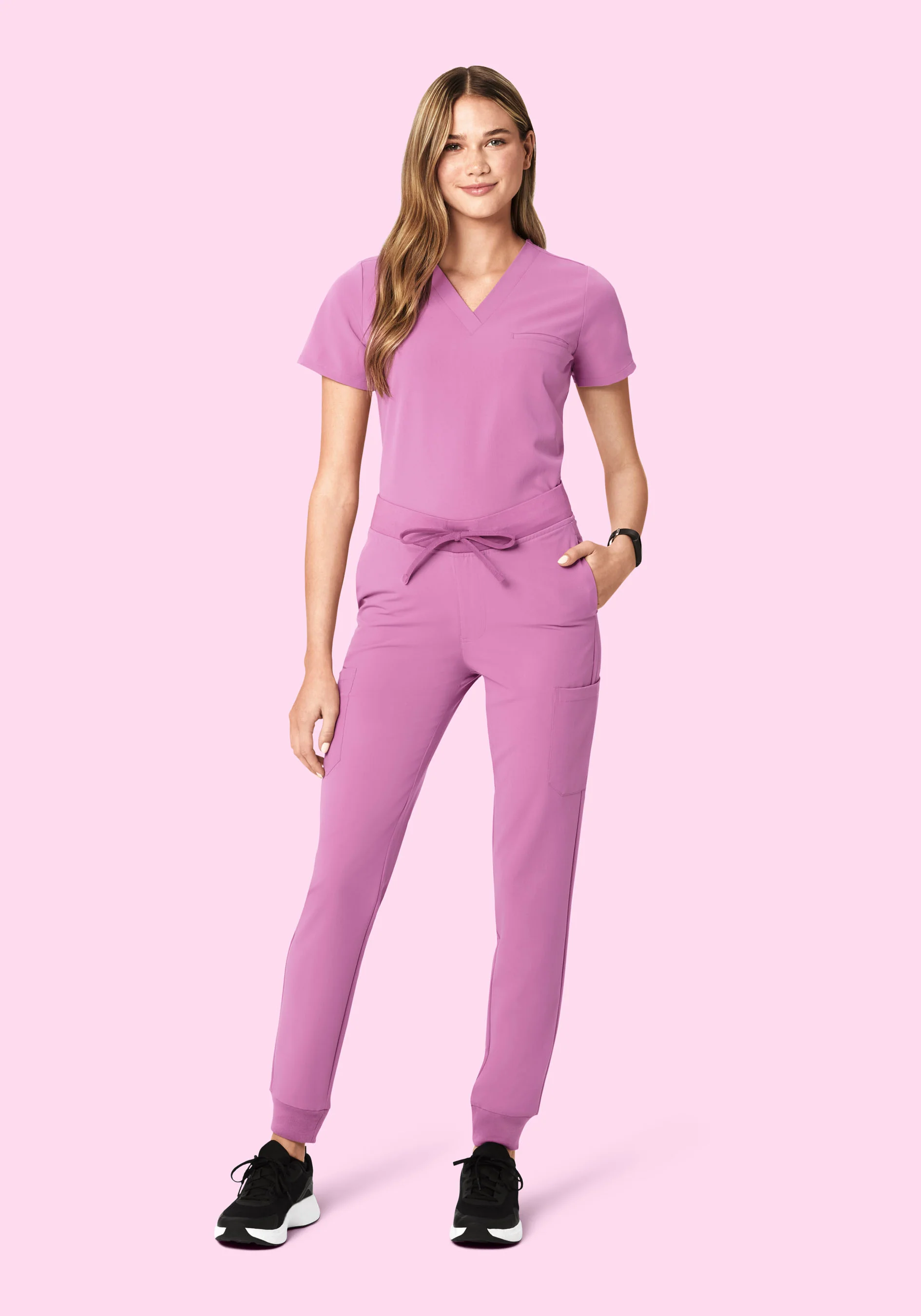 9 Pocket Joggers Mulberry - Image 2