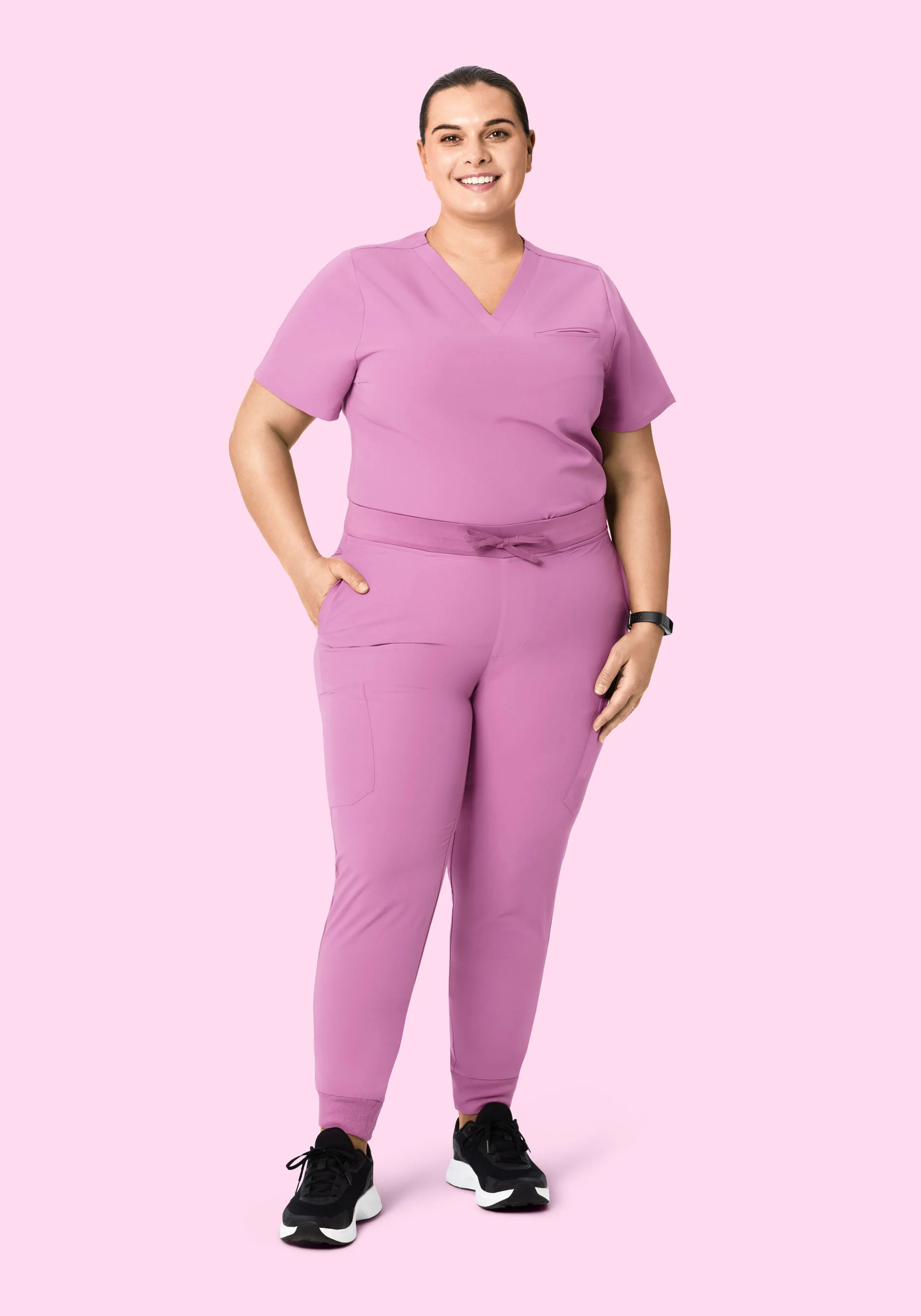 9 Pocket Joggers Mulberry - Image 5