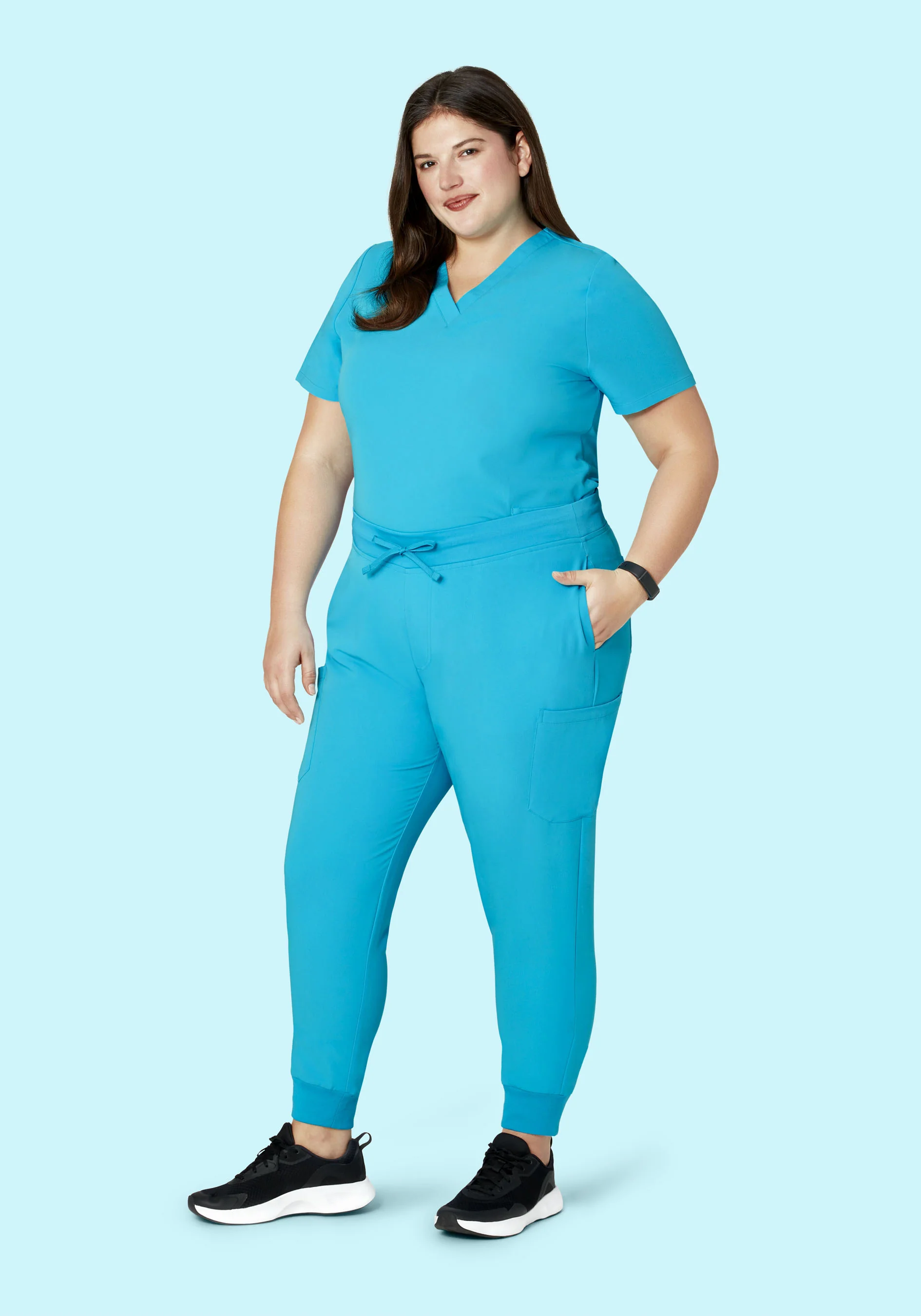 9 Pocket Joggers Pacific Blue - Image 7