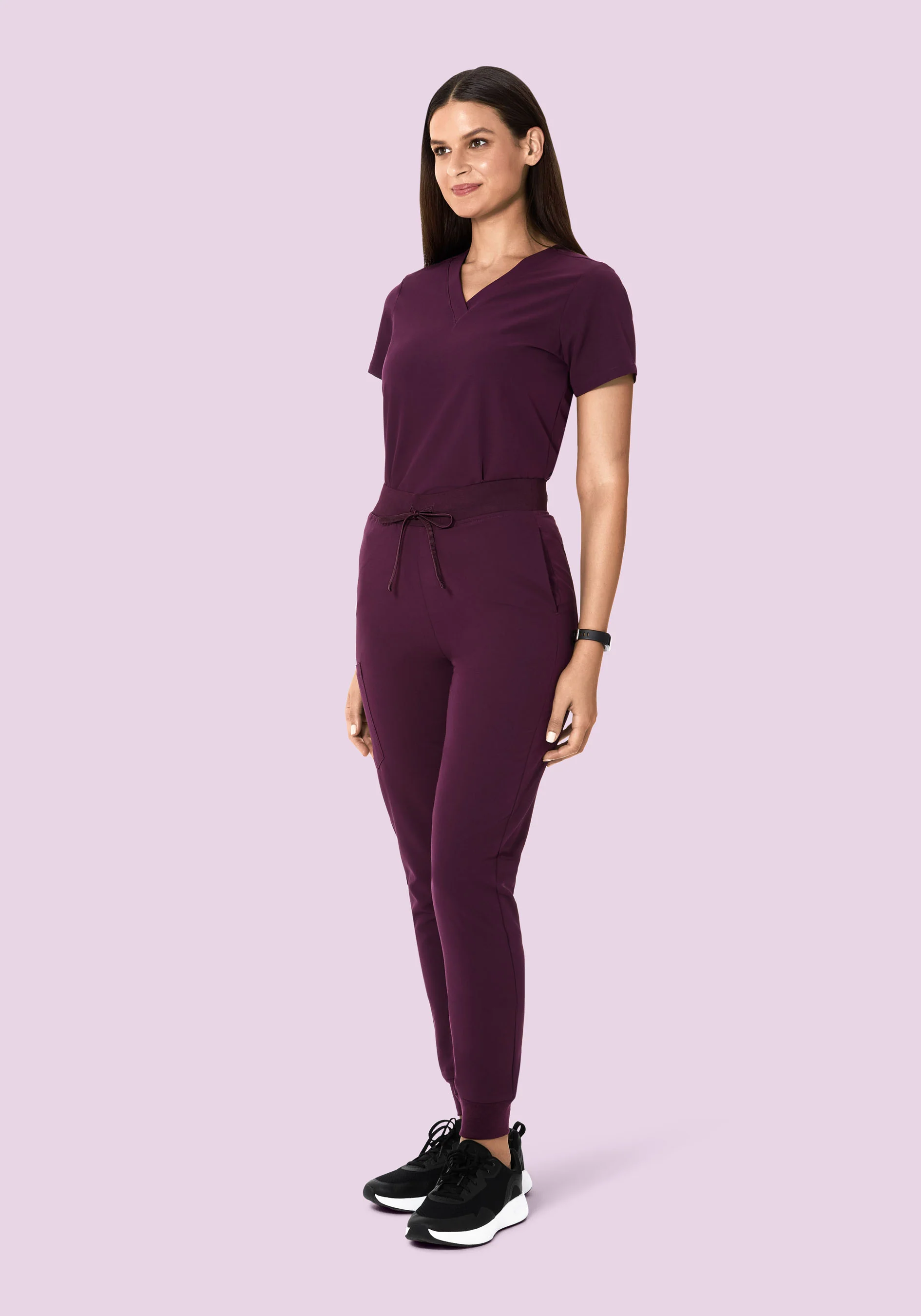 High Waisted Joggers Açaí - Image 4