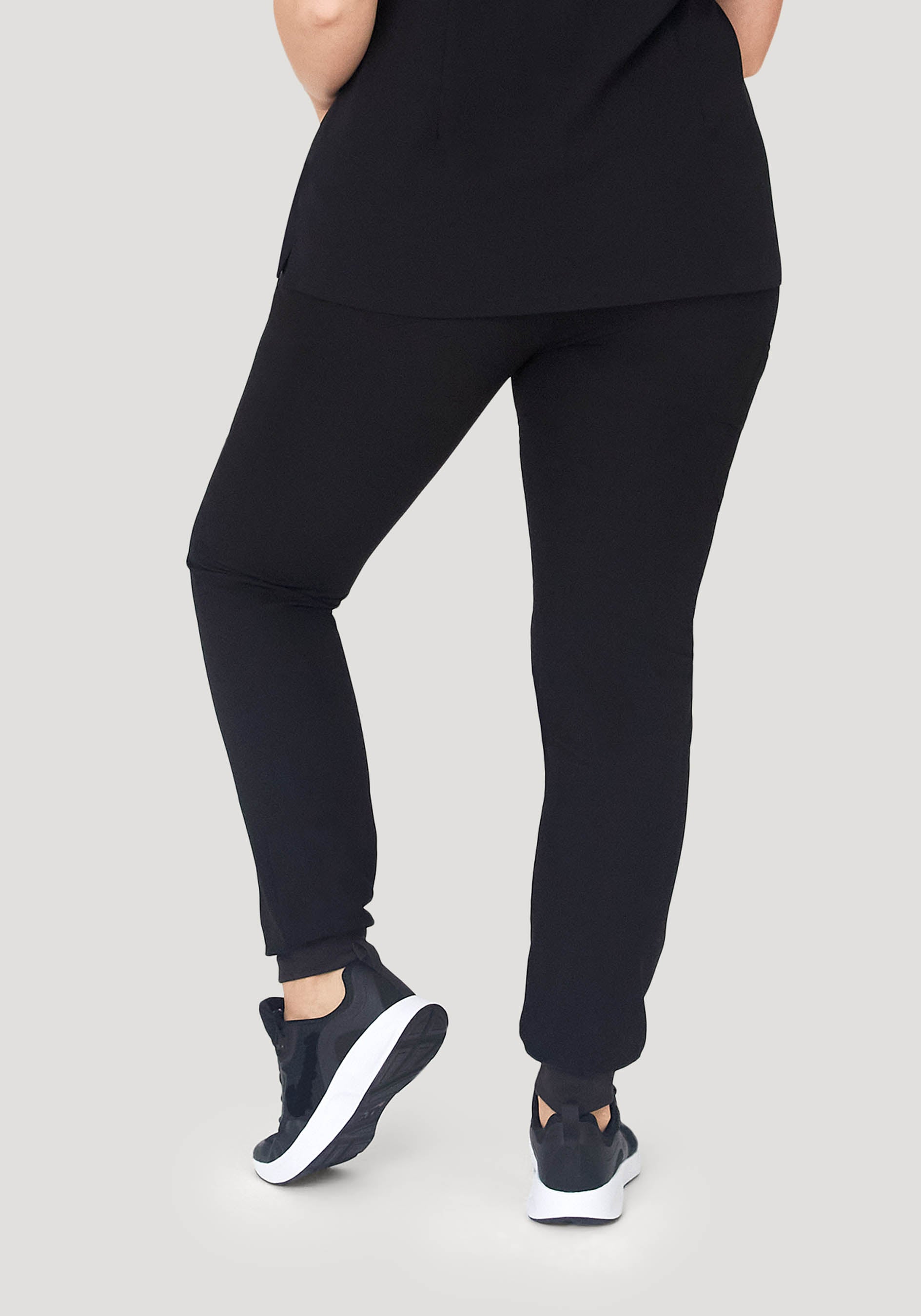 High Waisted Joggers Black - Image 6