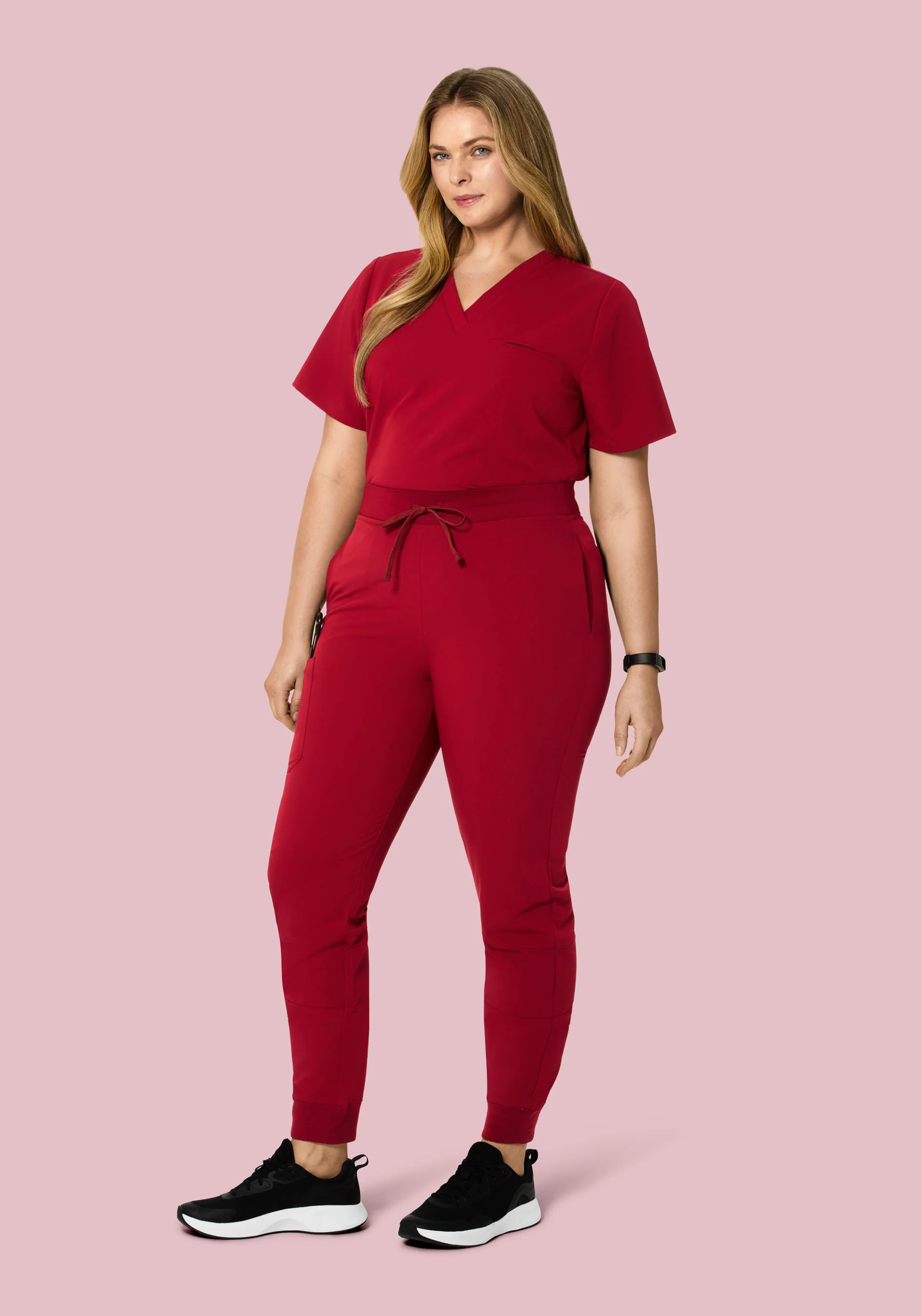 High Waisted Joggers Cardinal - Image 5