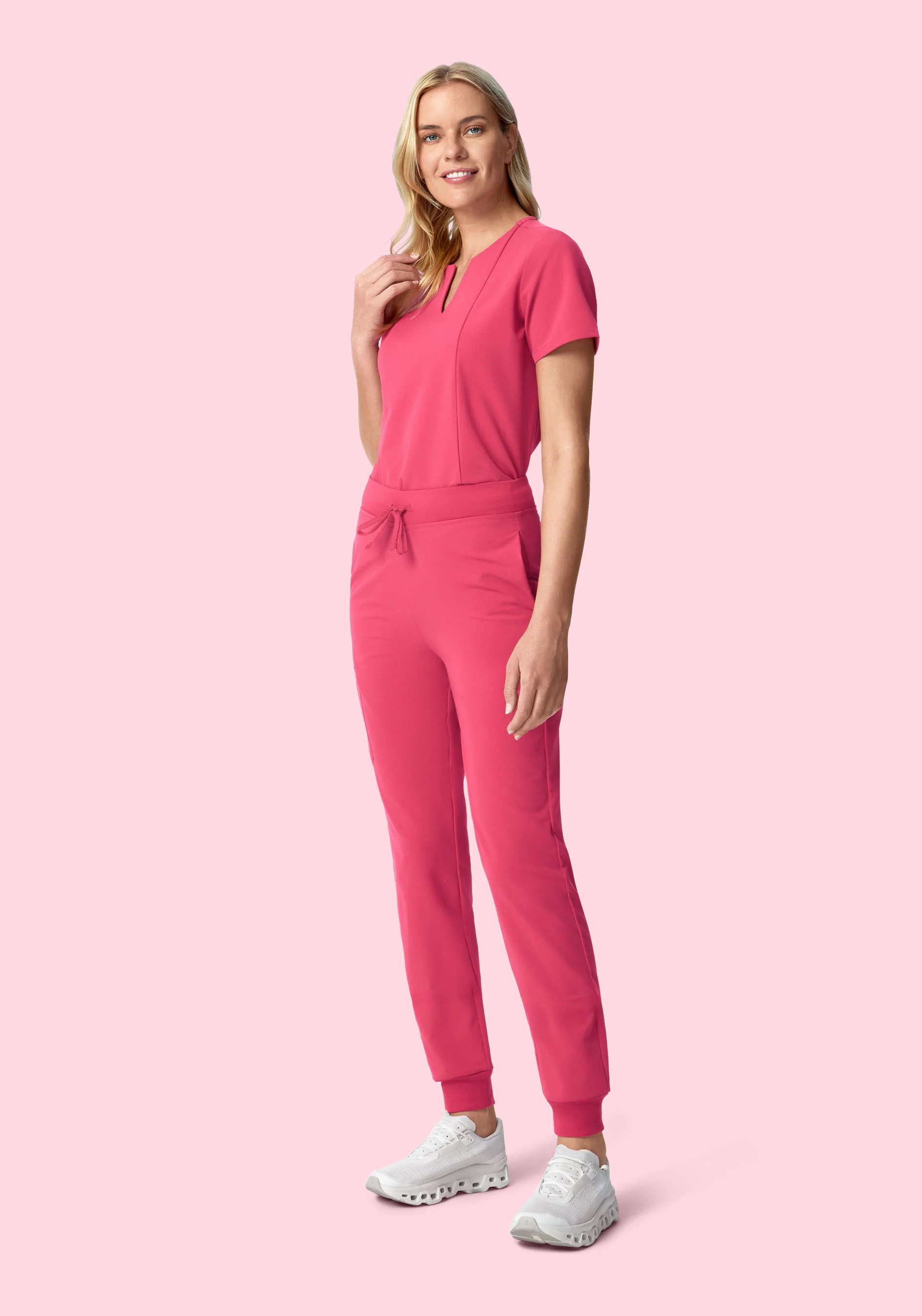 High Waisted Joggers Carmine - Image 3