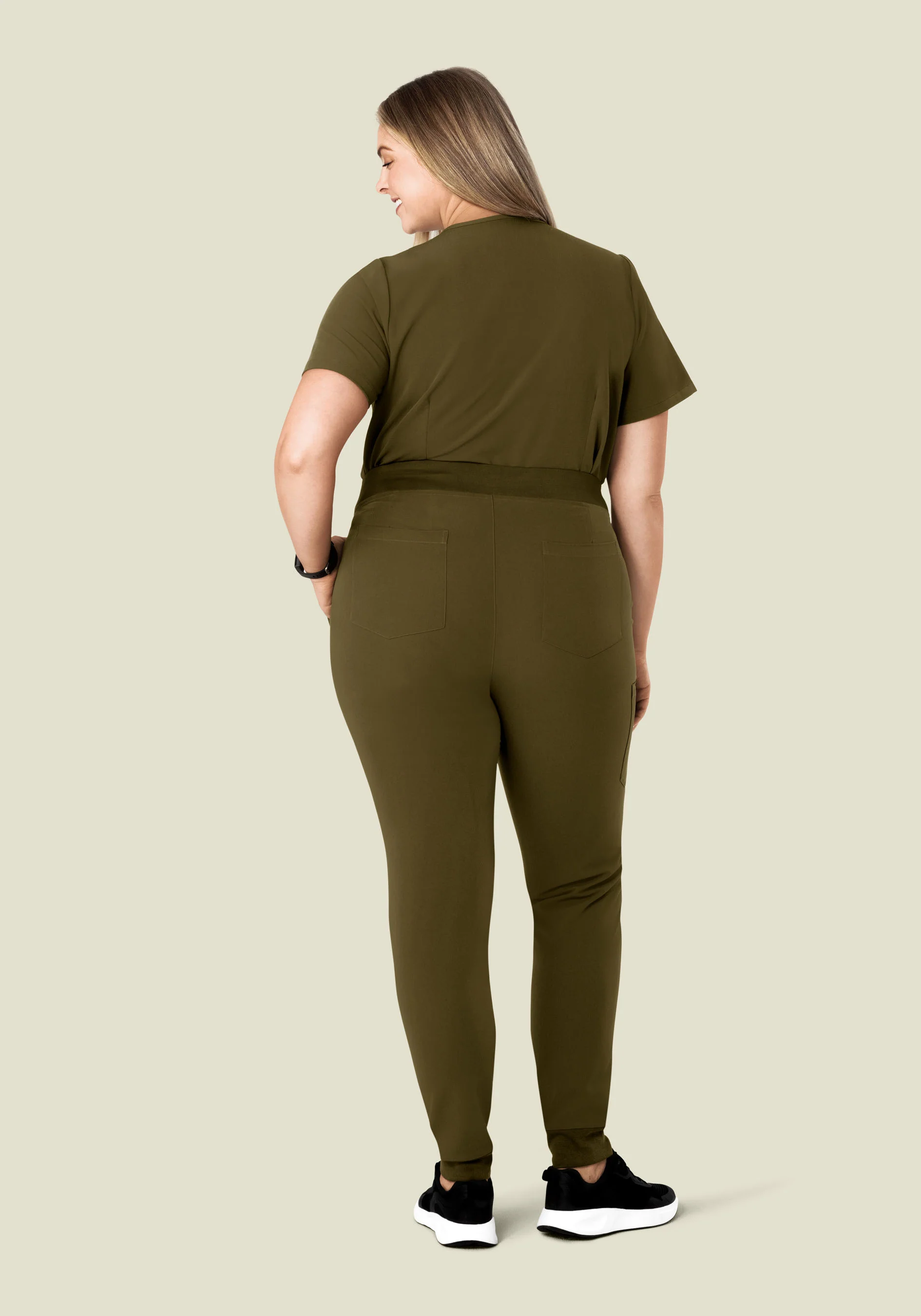 High Waisted Joggers Manzanilla - Image 9