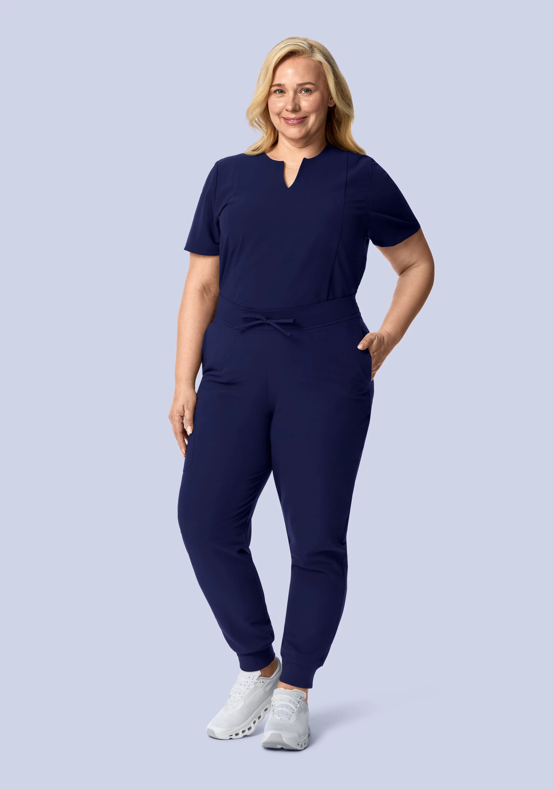 High Waisted Joggers Navy - Image 8