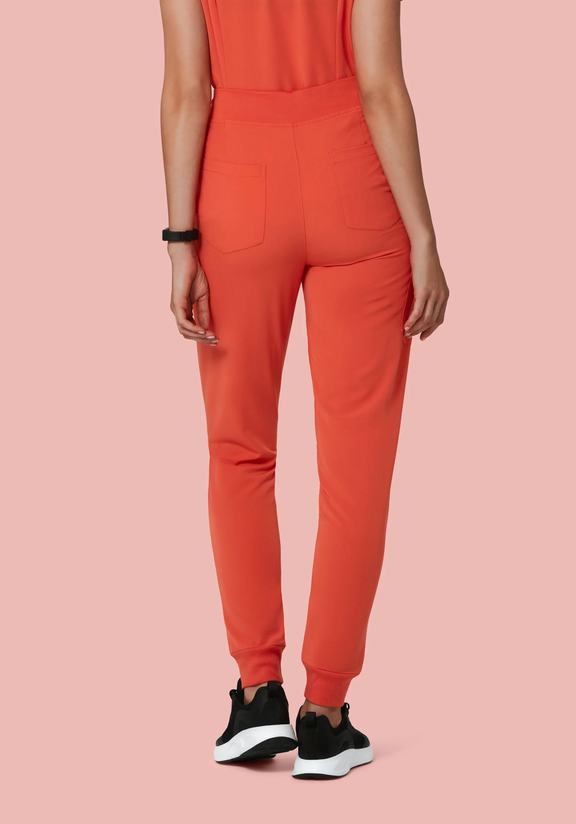 High Waisted Joggers Terracotta - Image 5