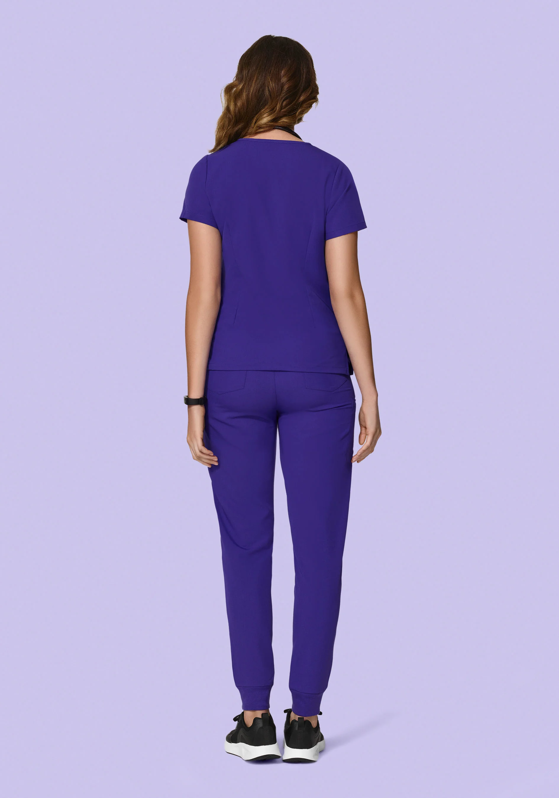 High Waisted Joggers True Grape - Image 5
